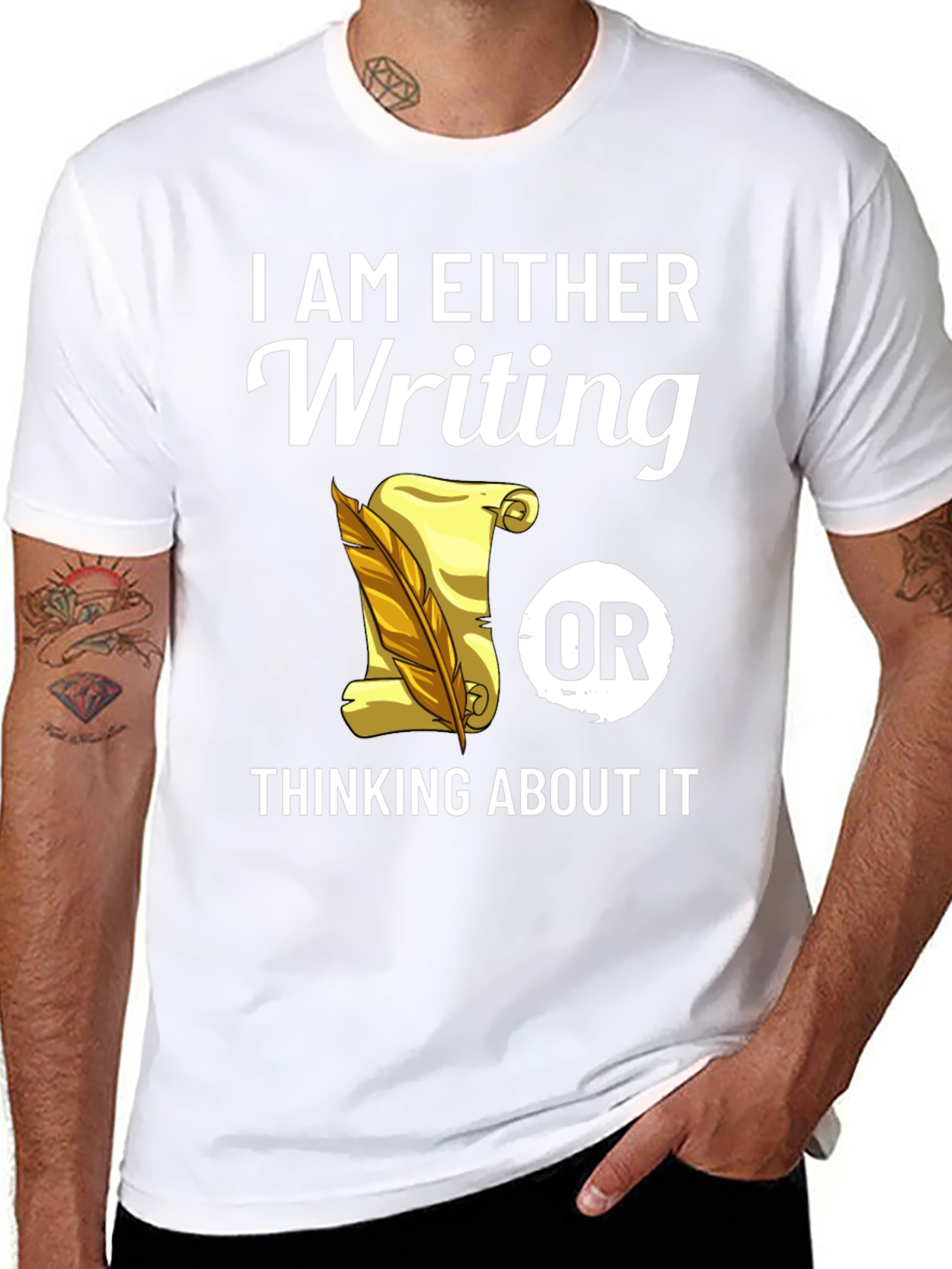 Writers Tee: Writing or Thinking About It