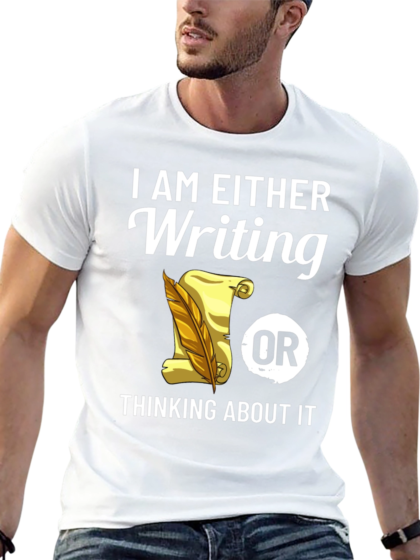 Writers Tee: Writing or Thinking About It