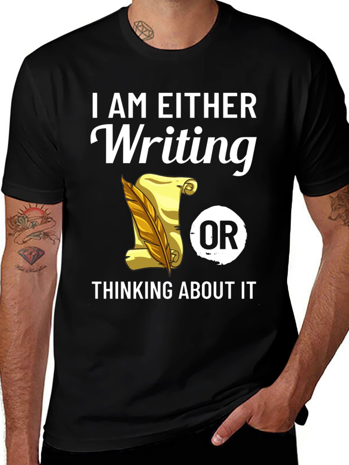 Writers Tee: Writing or Thinking About It