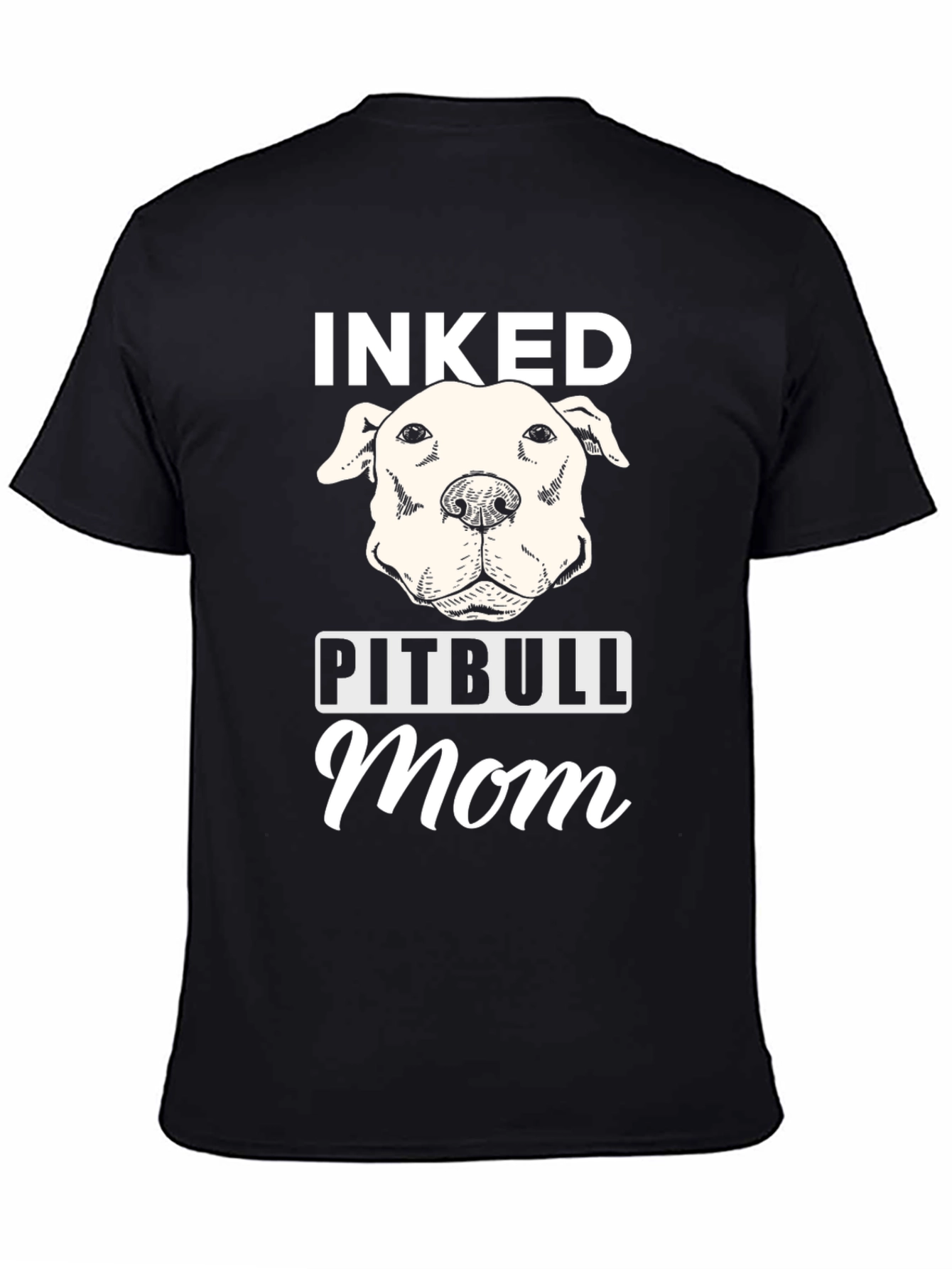 Inked Pitbull Mom Graphic T-Shirt