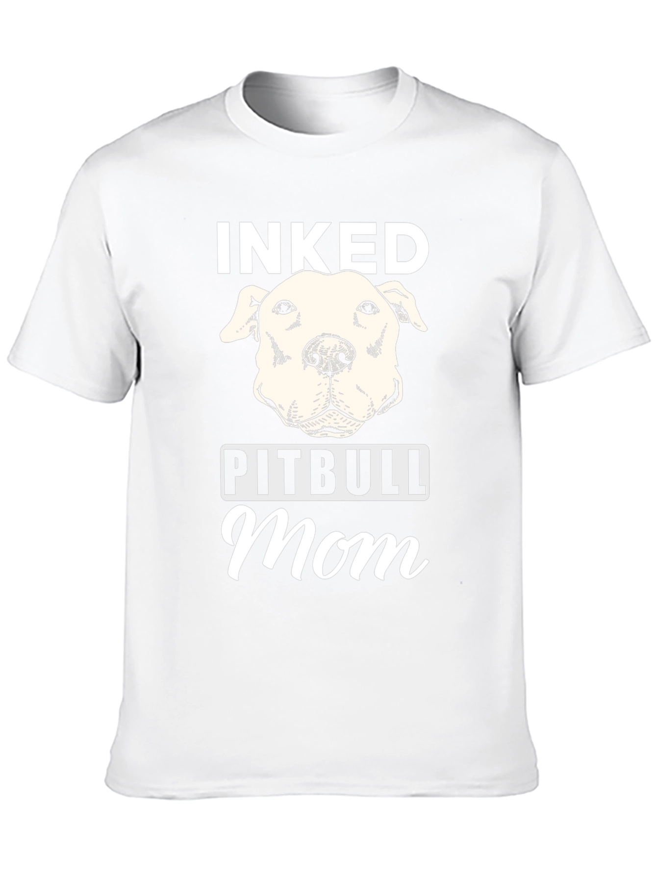 Inked Pitbull Mom Graphic T-Shirt