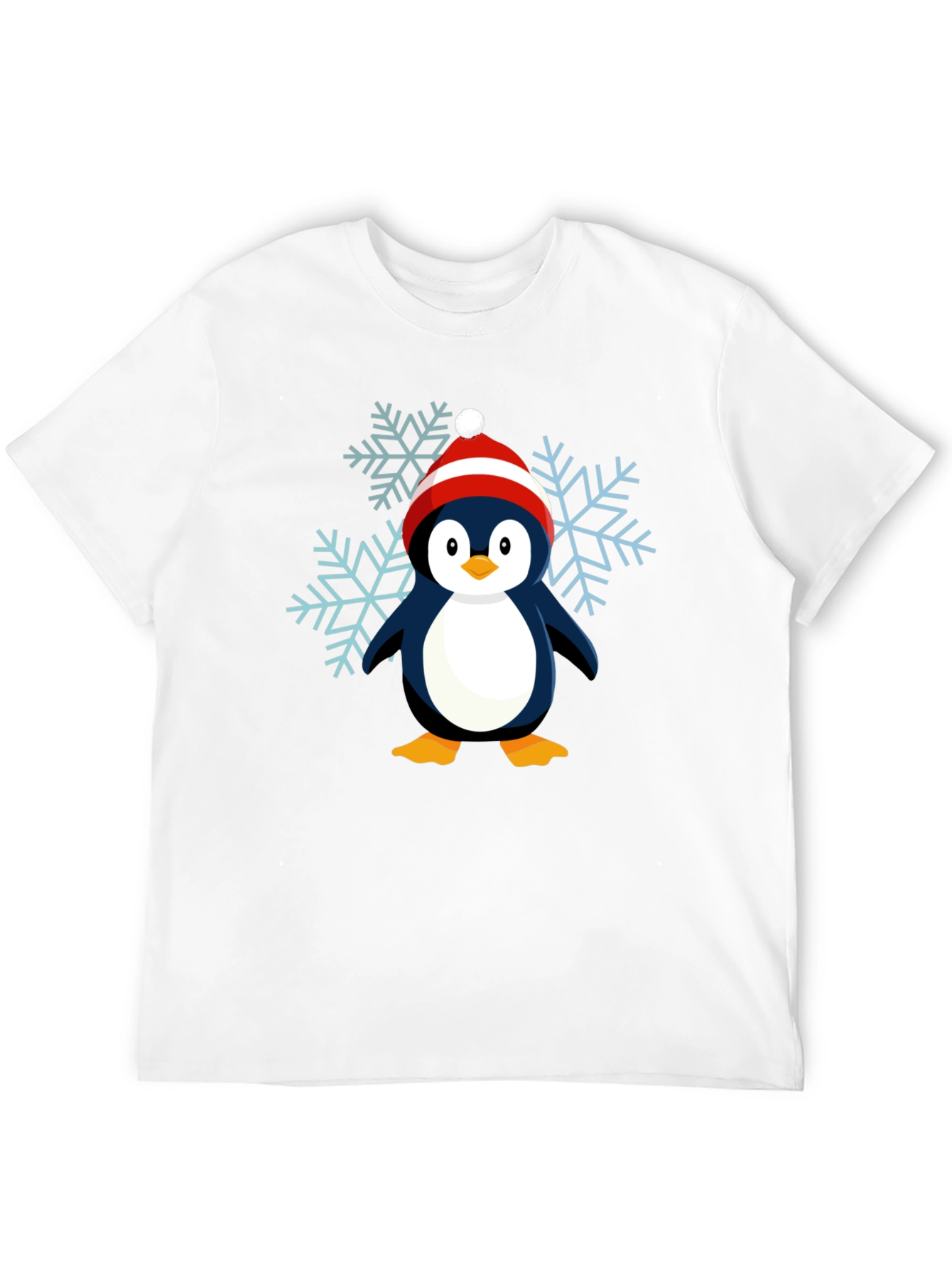 Penguin Snowflake Graphic Tee - Holiday Cheer