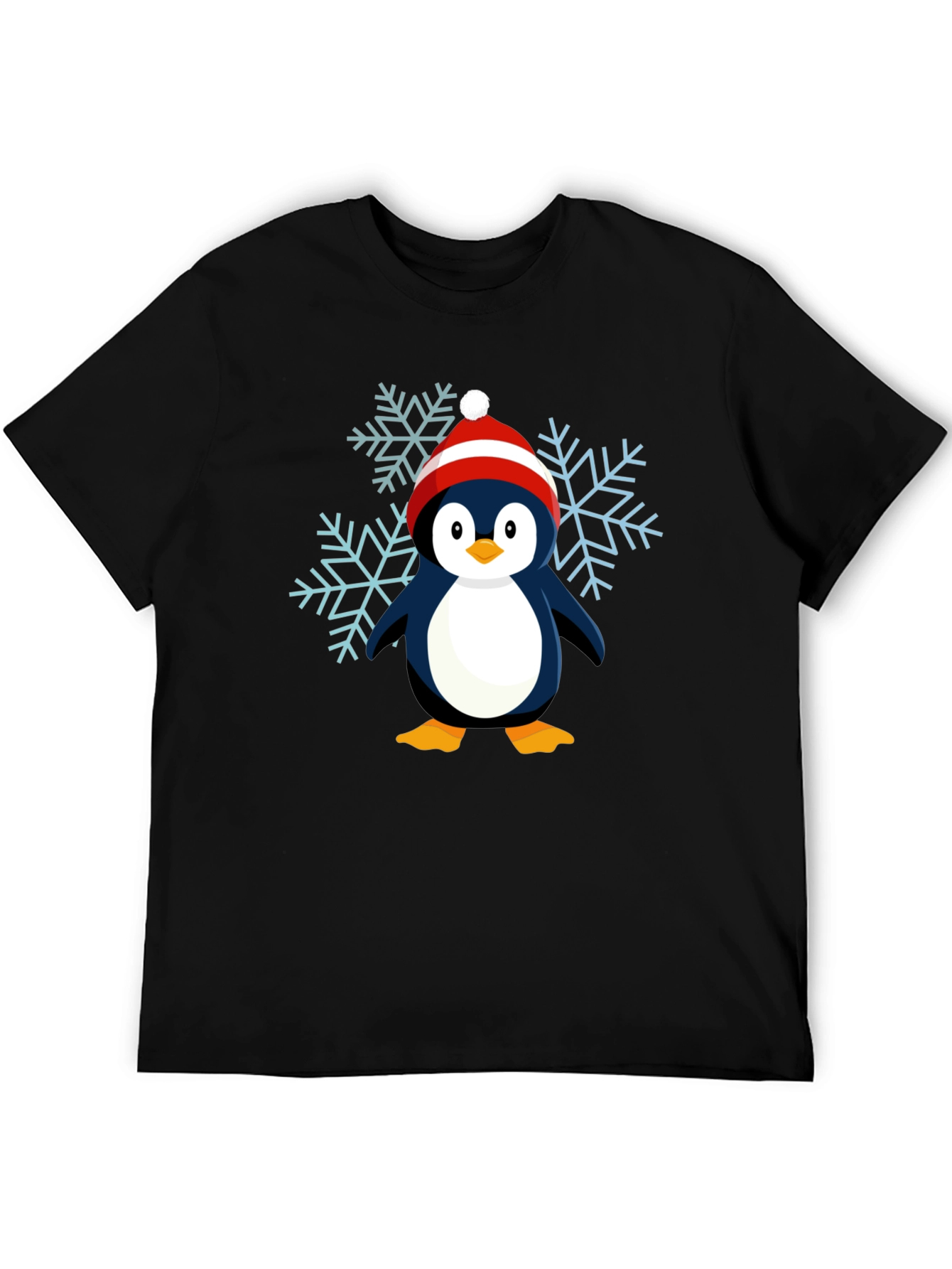 Penguin Snowflake Graphic Tee - Holiday Cheer