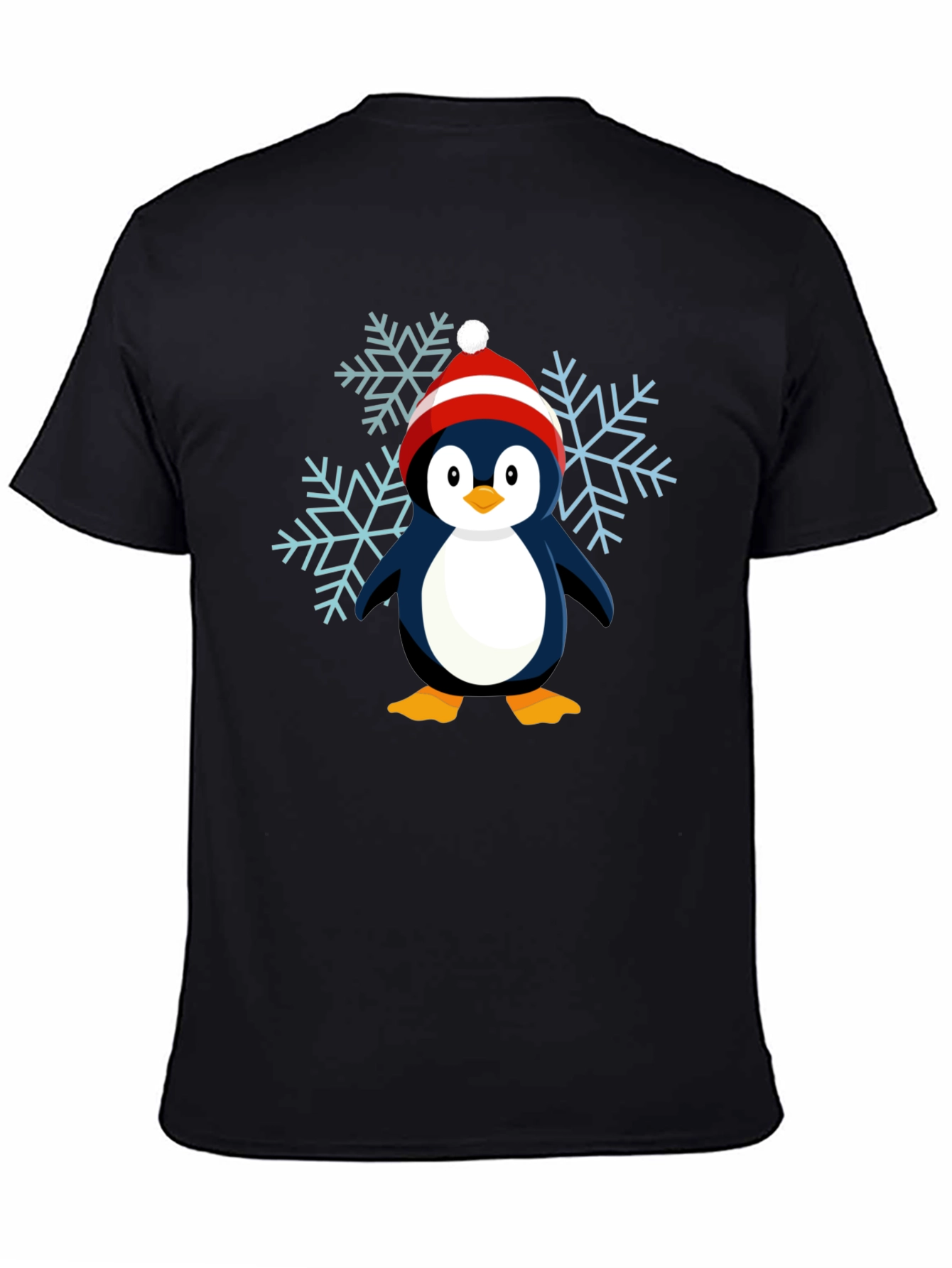 Penguin Snowflake Graphic Tee - Holiday Cheer