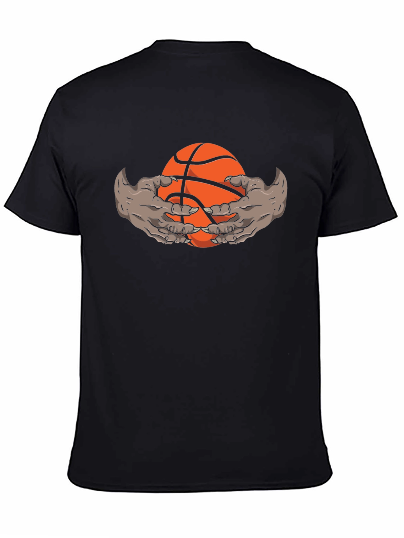 Monster Hands Holding Basketball Graphic Tee