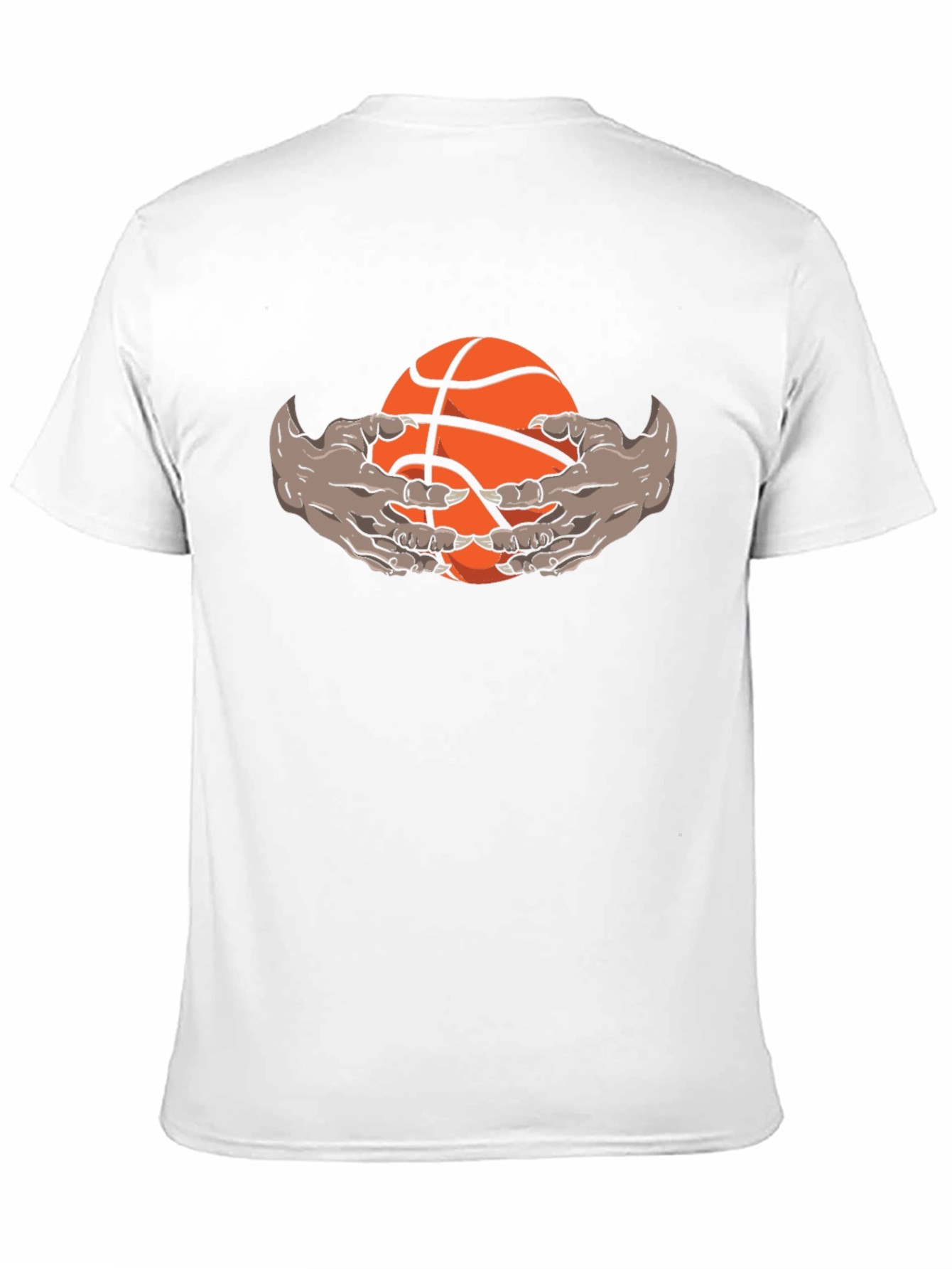 Monster Hands Holding Basketball Graphic Tee