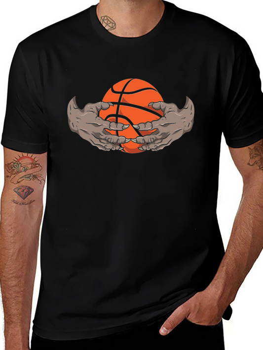 Monster Hands Holding Basketball Graphic Tee