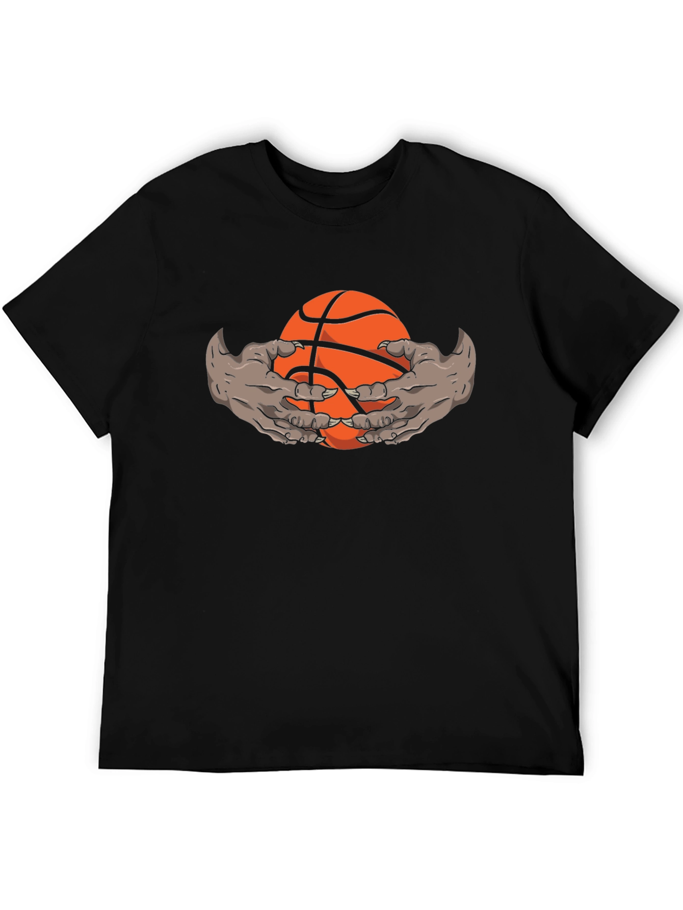 Monster Hands Holding Basketball Graphic Tee