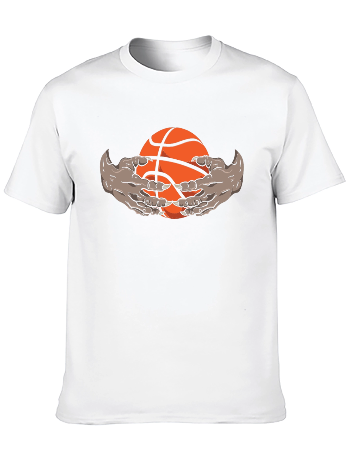 Monster Hands Holding Basketball Graphic Tee