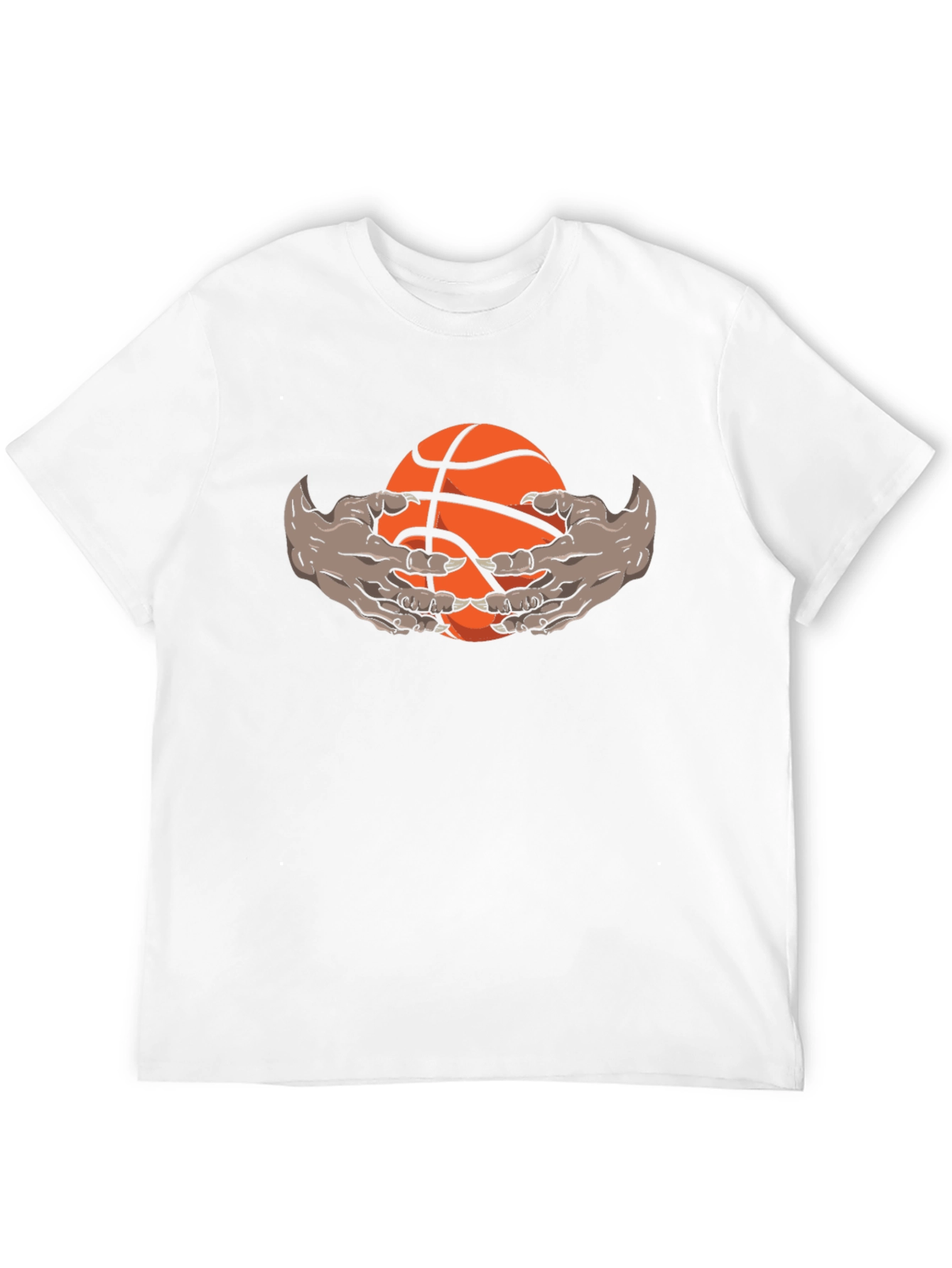 Monster Hands Holding Basketball Graphic Tee