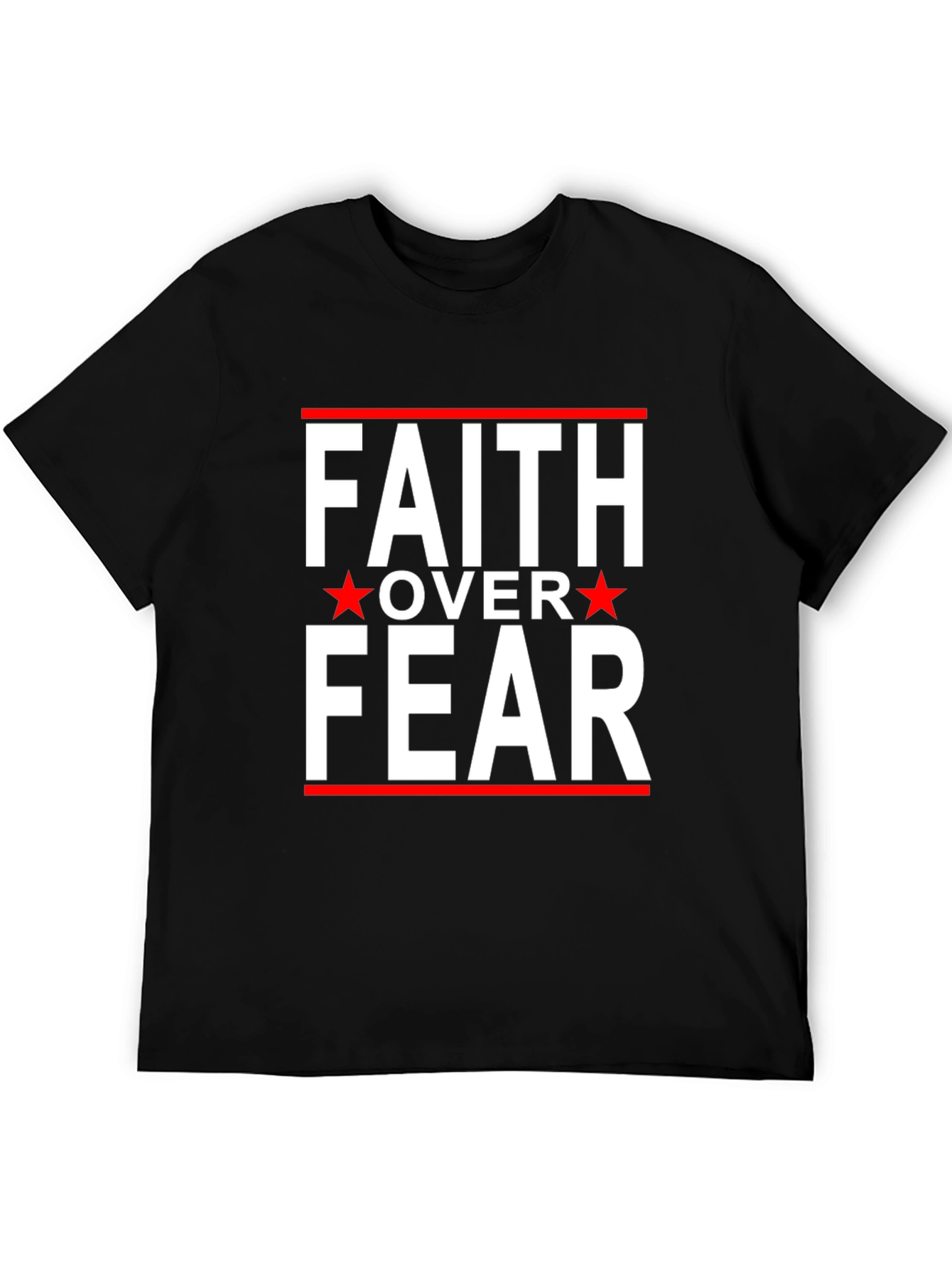 Faith Over Fear Graphic Tee - Black T-Shirt