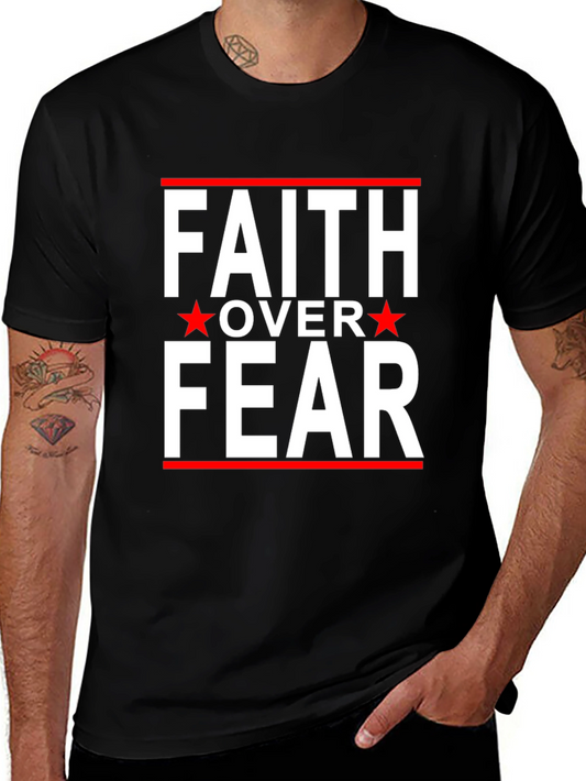 Faith Over Fear Graphic Tee - Black T-Shirt