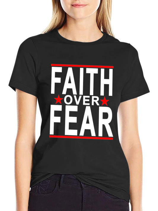 Faith Over Fear Graphic Tee - Black T-Shirt