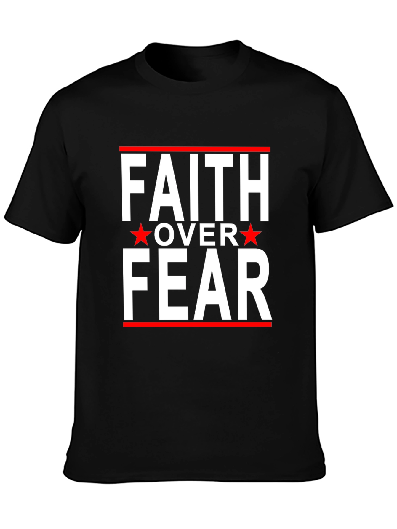 Faith Over Fear Graphic Tee - Black T-Shirt