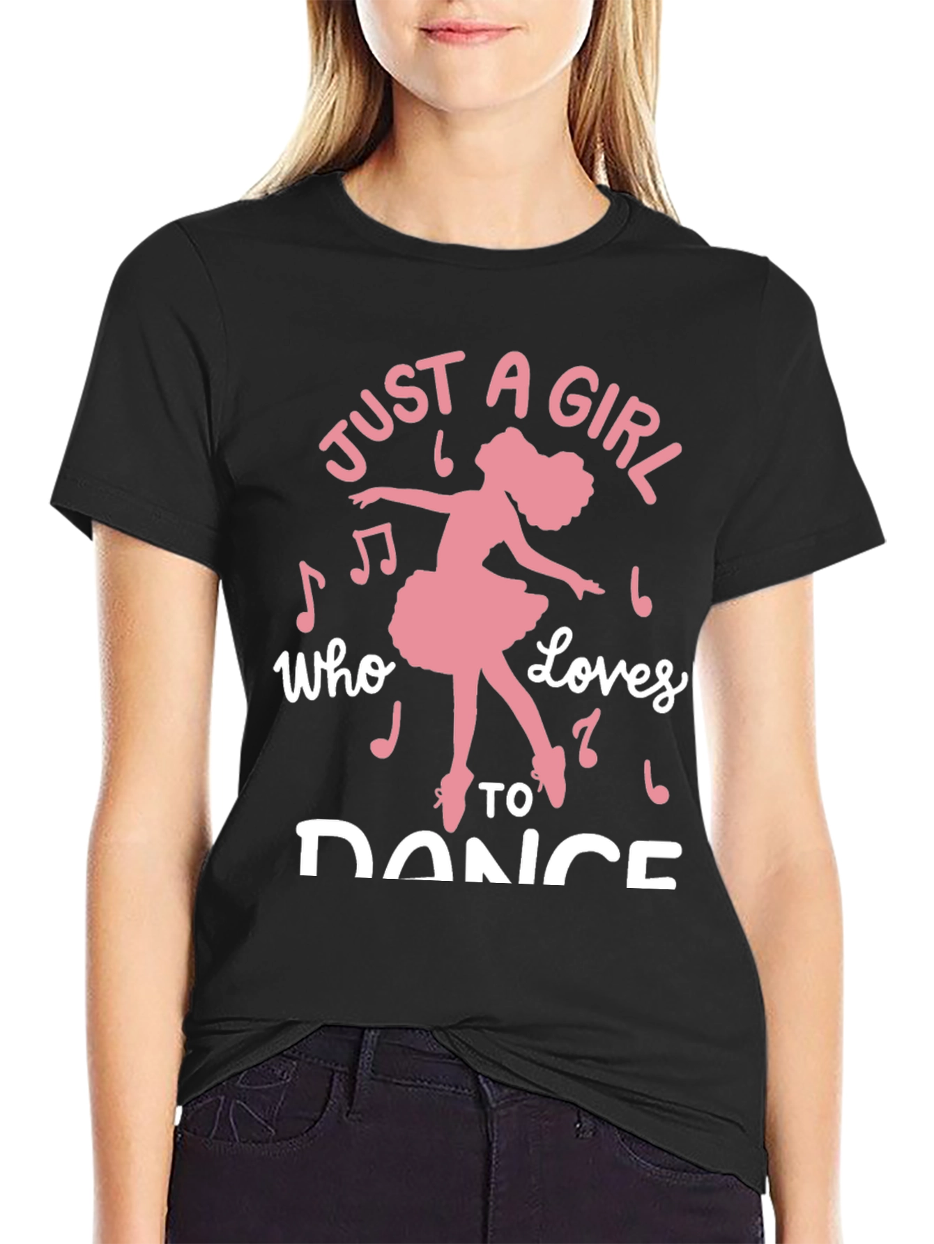 Just a Girl Who Loves to Dance Graphic Tee