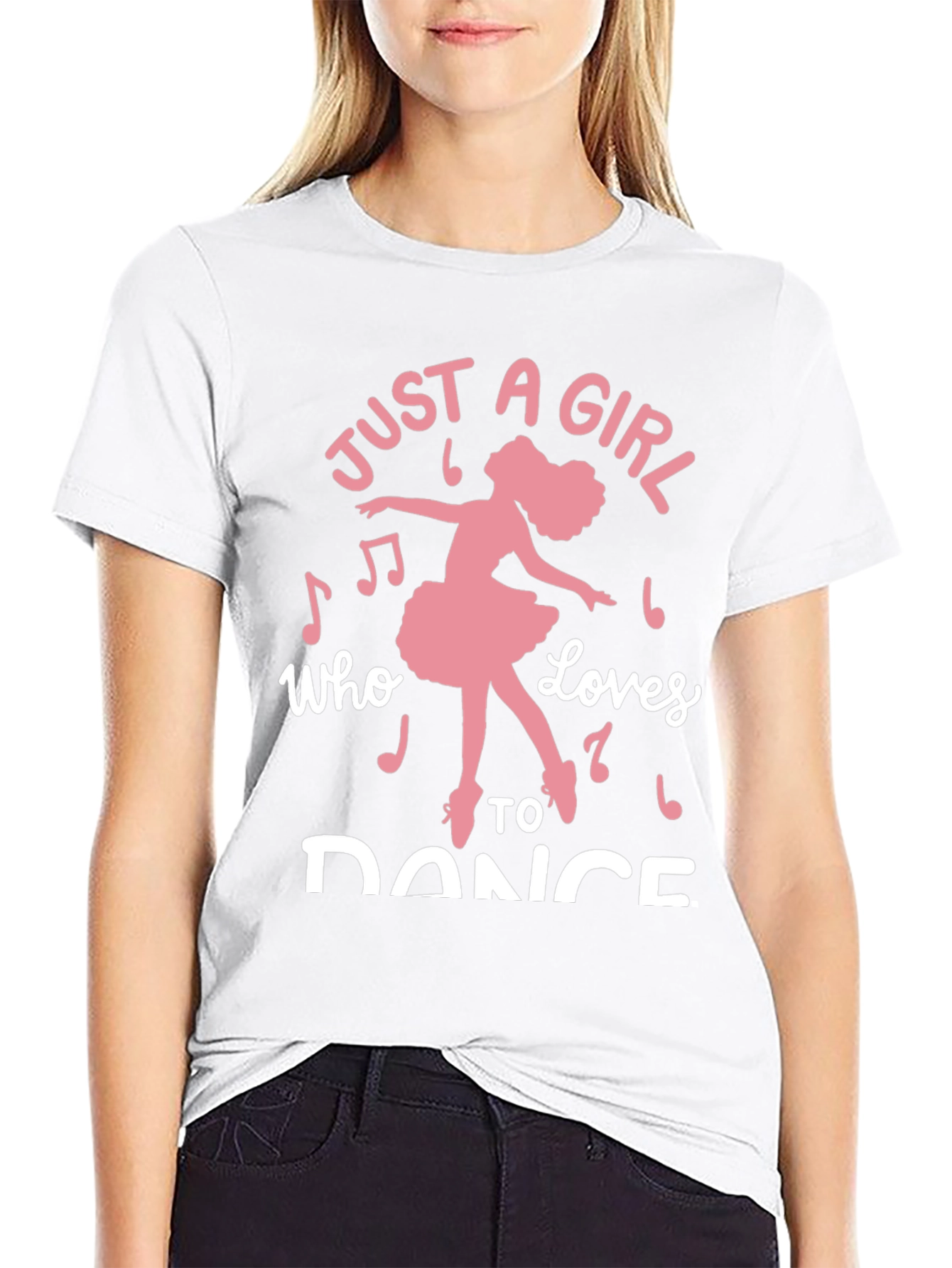 Just a Girl Who Loves to Dance Graphic Tee