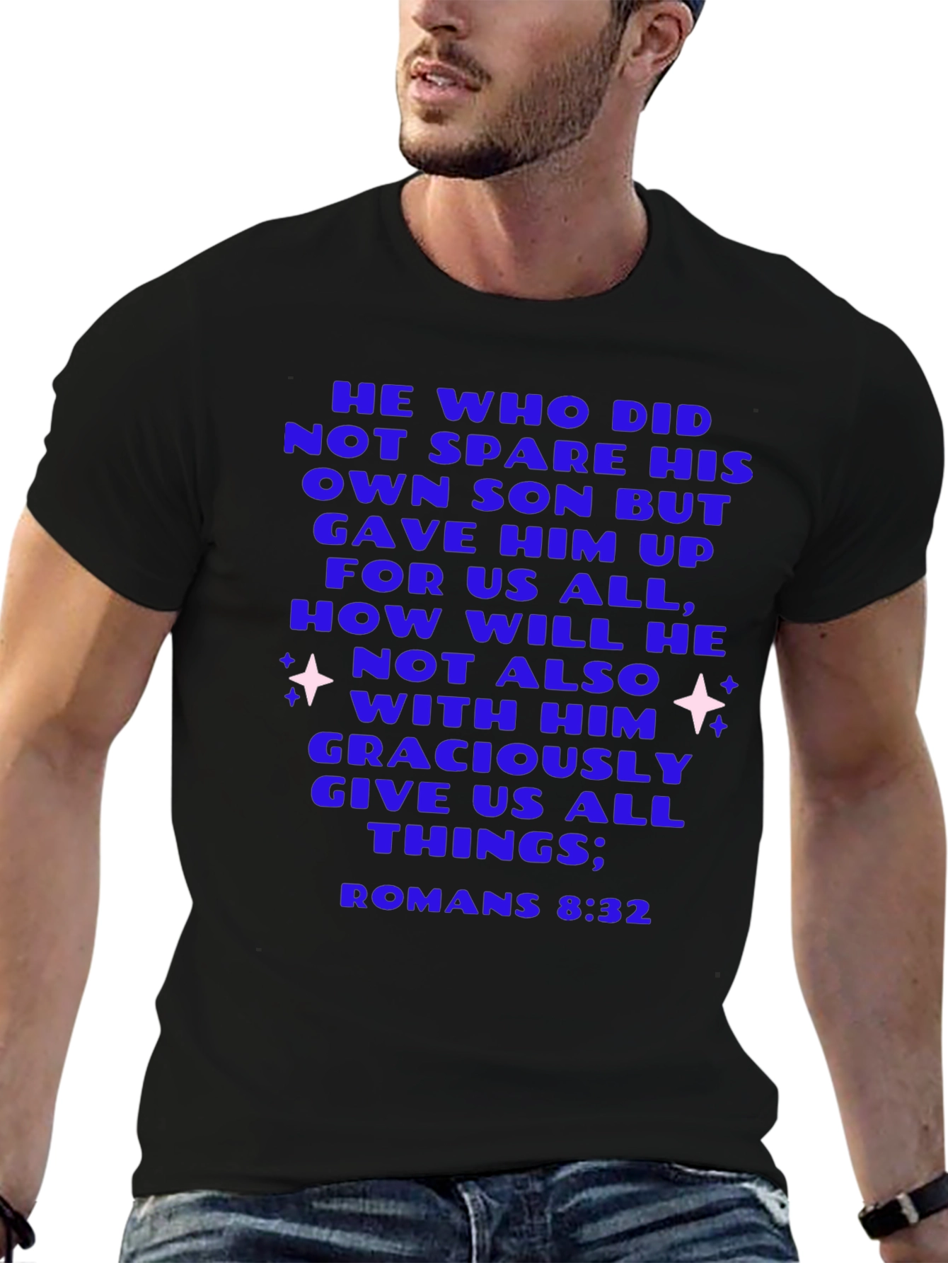 Romans 8:32 Christian Graphic T-Shirt