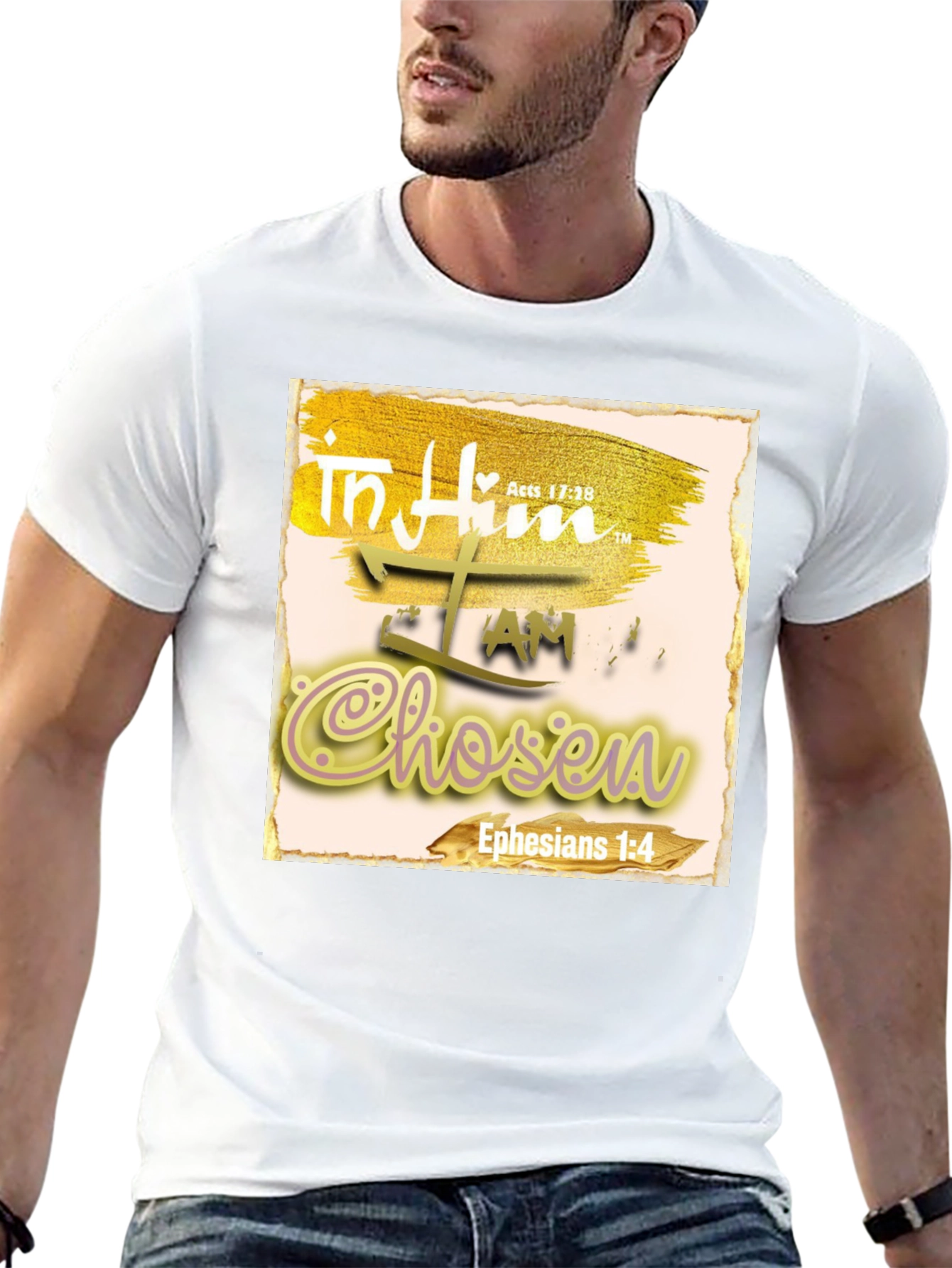 In Him I Am Chosen Christian T-Shirt