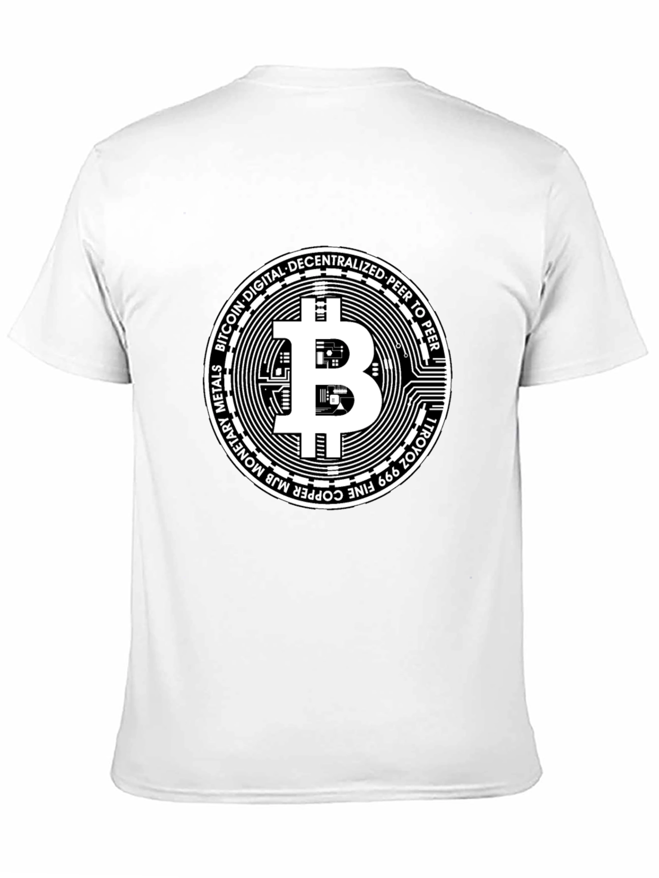 Bitcoin Crypto Currency Black Graphic Tee