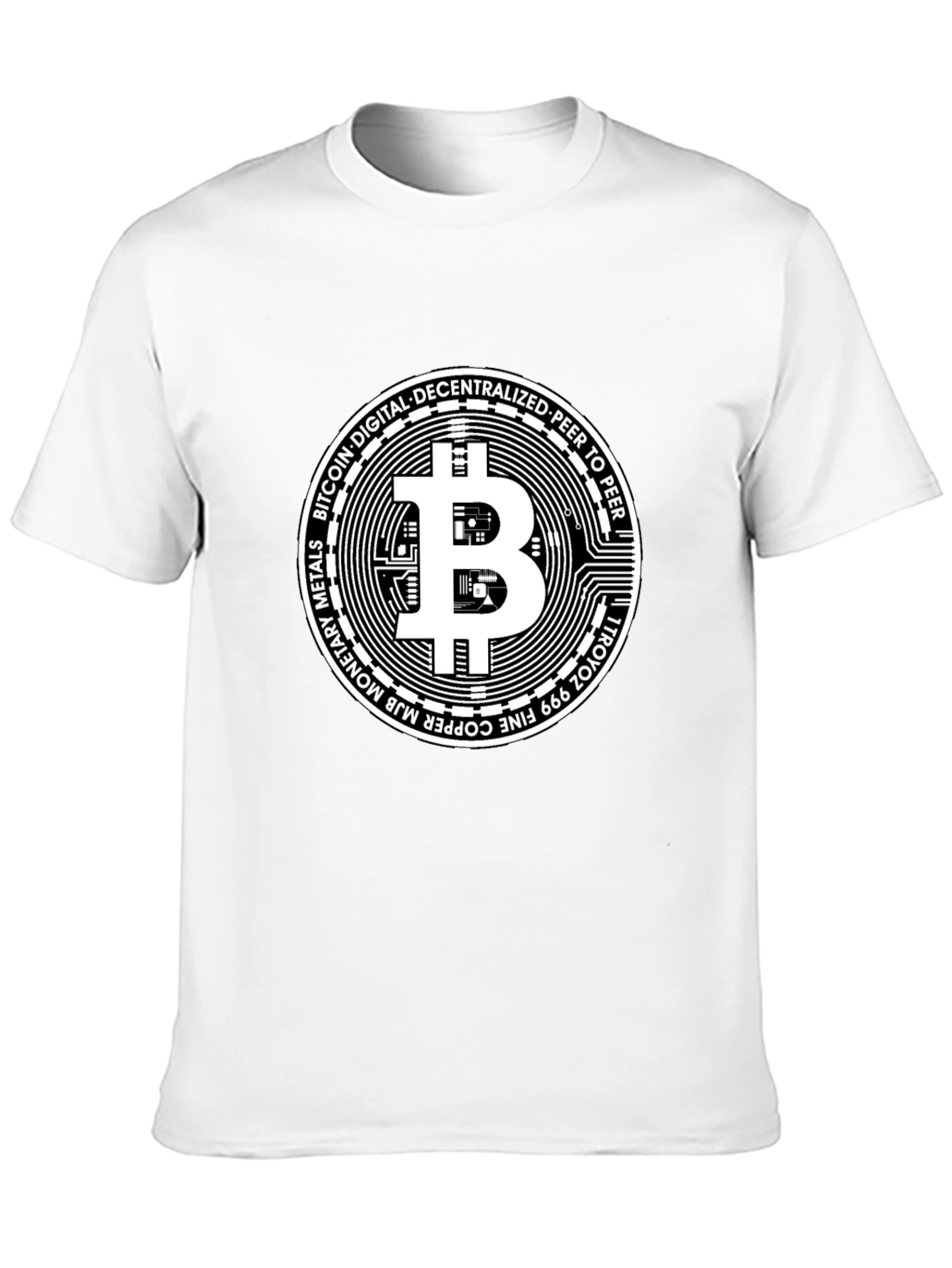 Bitcoin Crypto Currency Black Graphic Tee