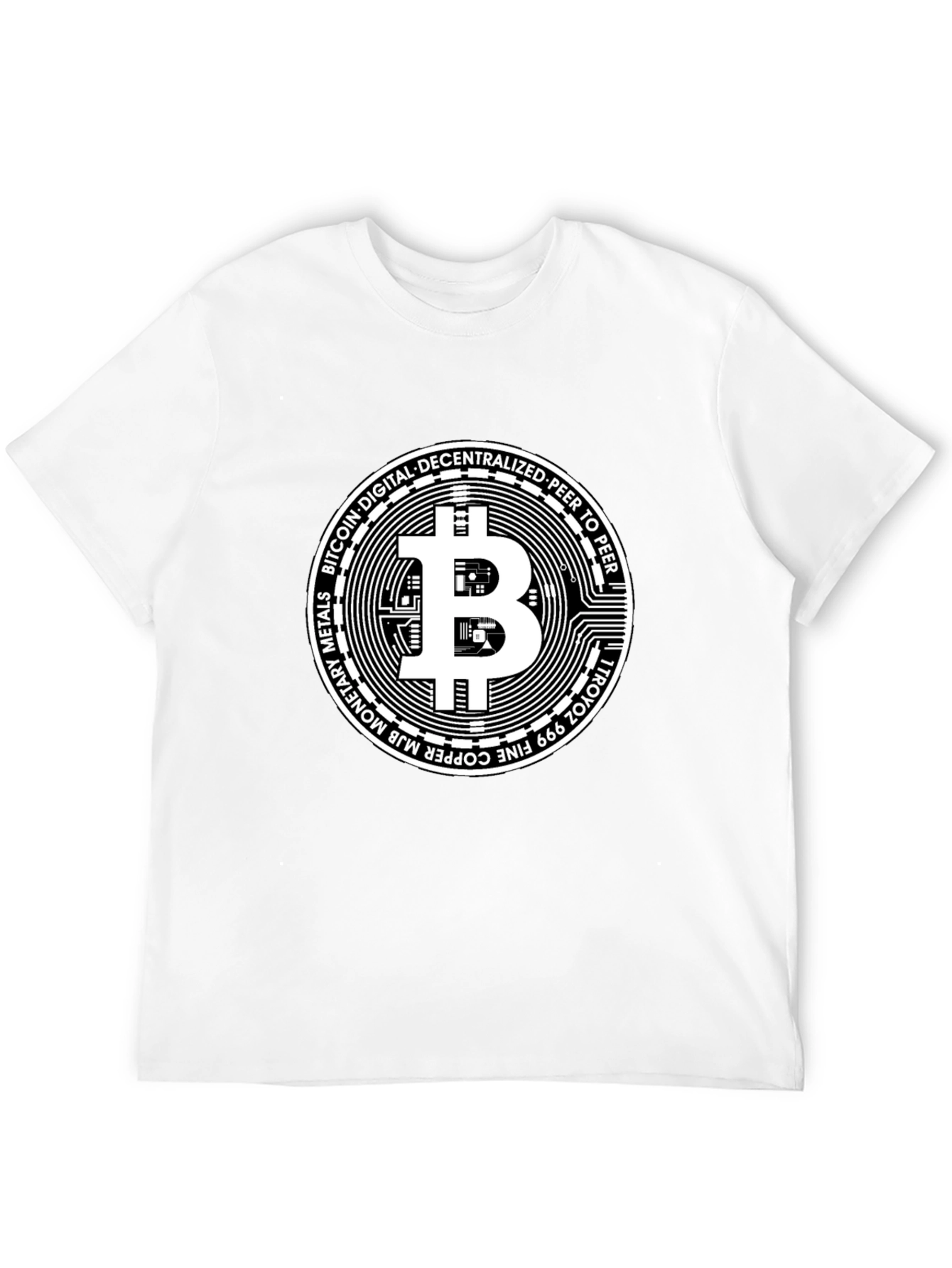 Bitcoin Crypto Currency Black Graphic Tee