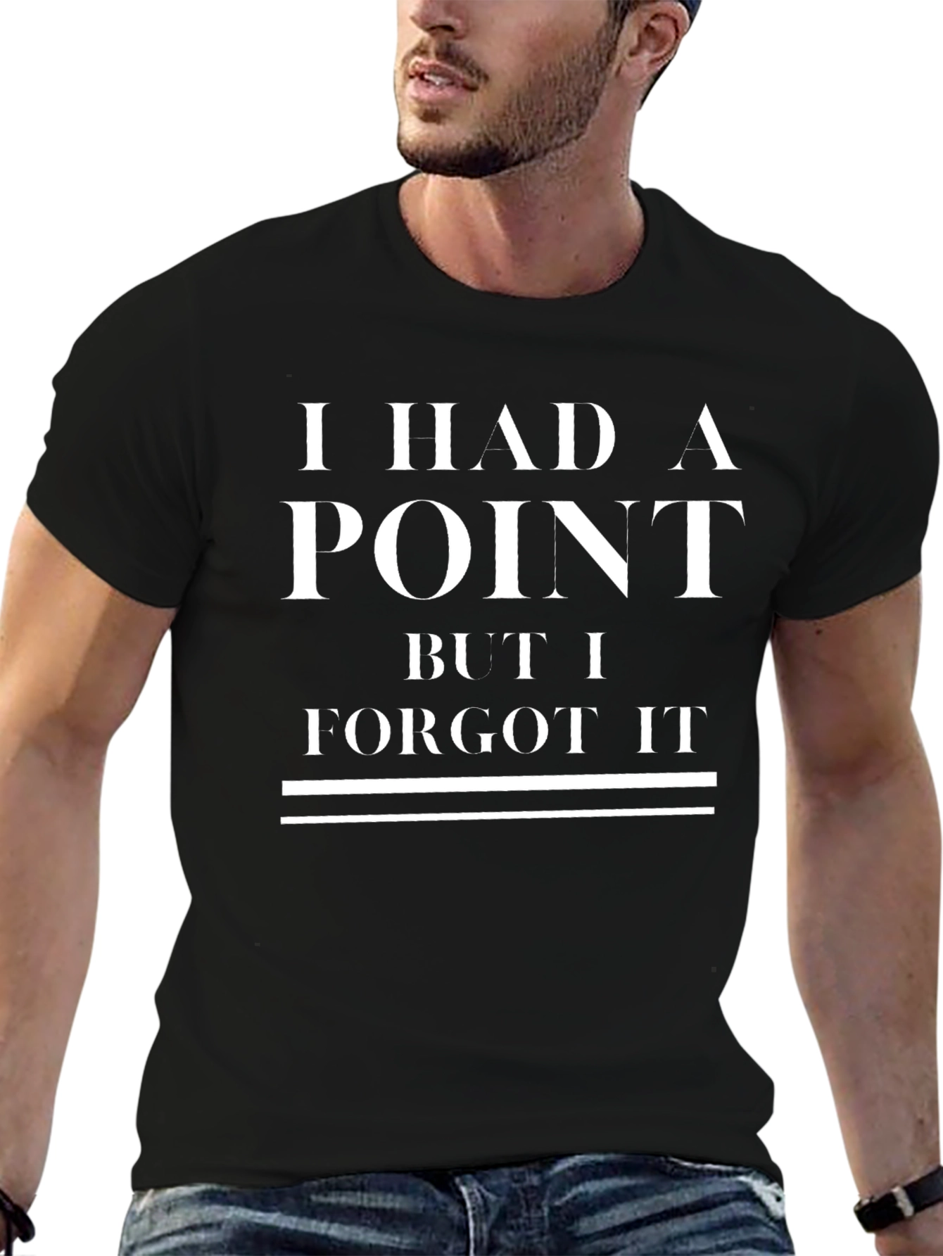 Funny Mens I Had A Point Graphic T-Shirt