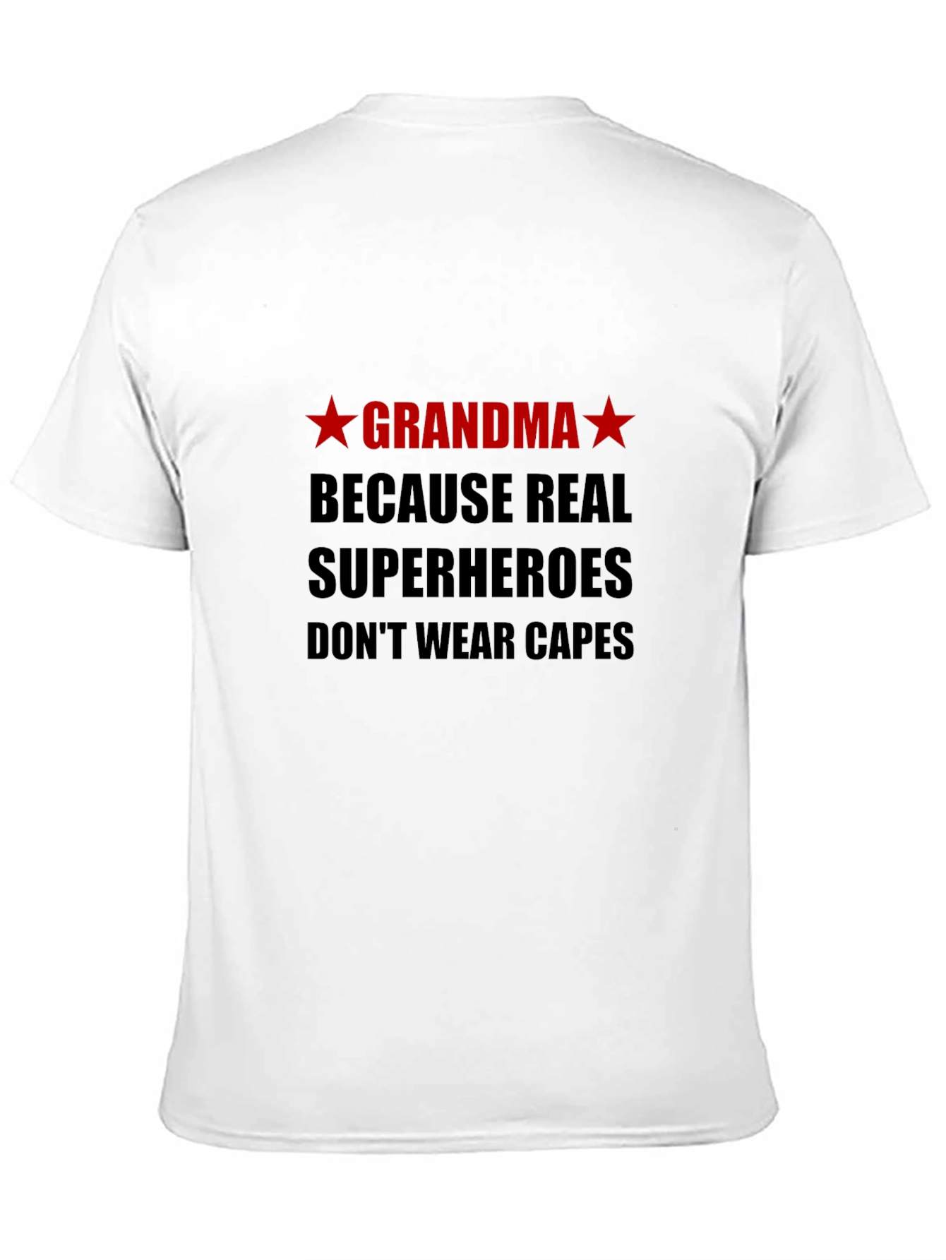 Grandma Superhero T-Shirt - Black