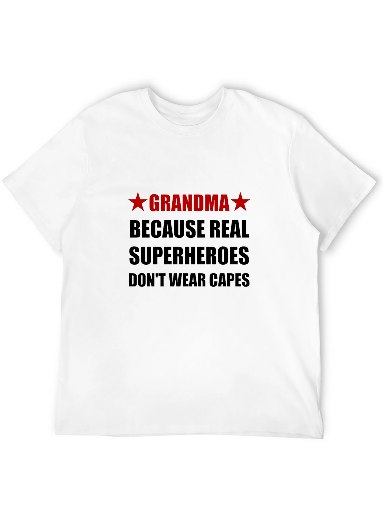 Grandma Superhero T-Shirt - Black