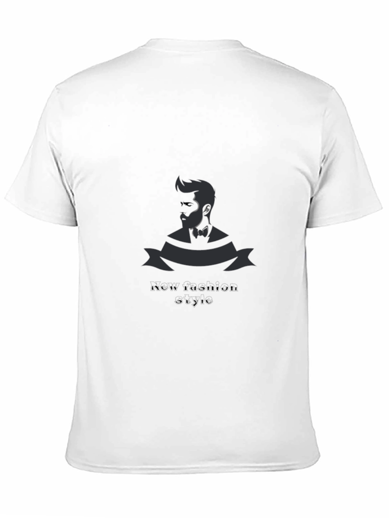 Mens Black Graphic Tee - New Fashion Style