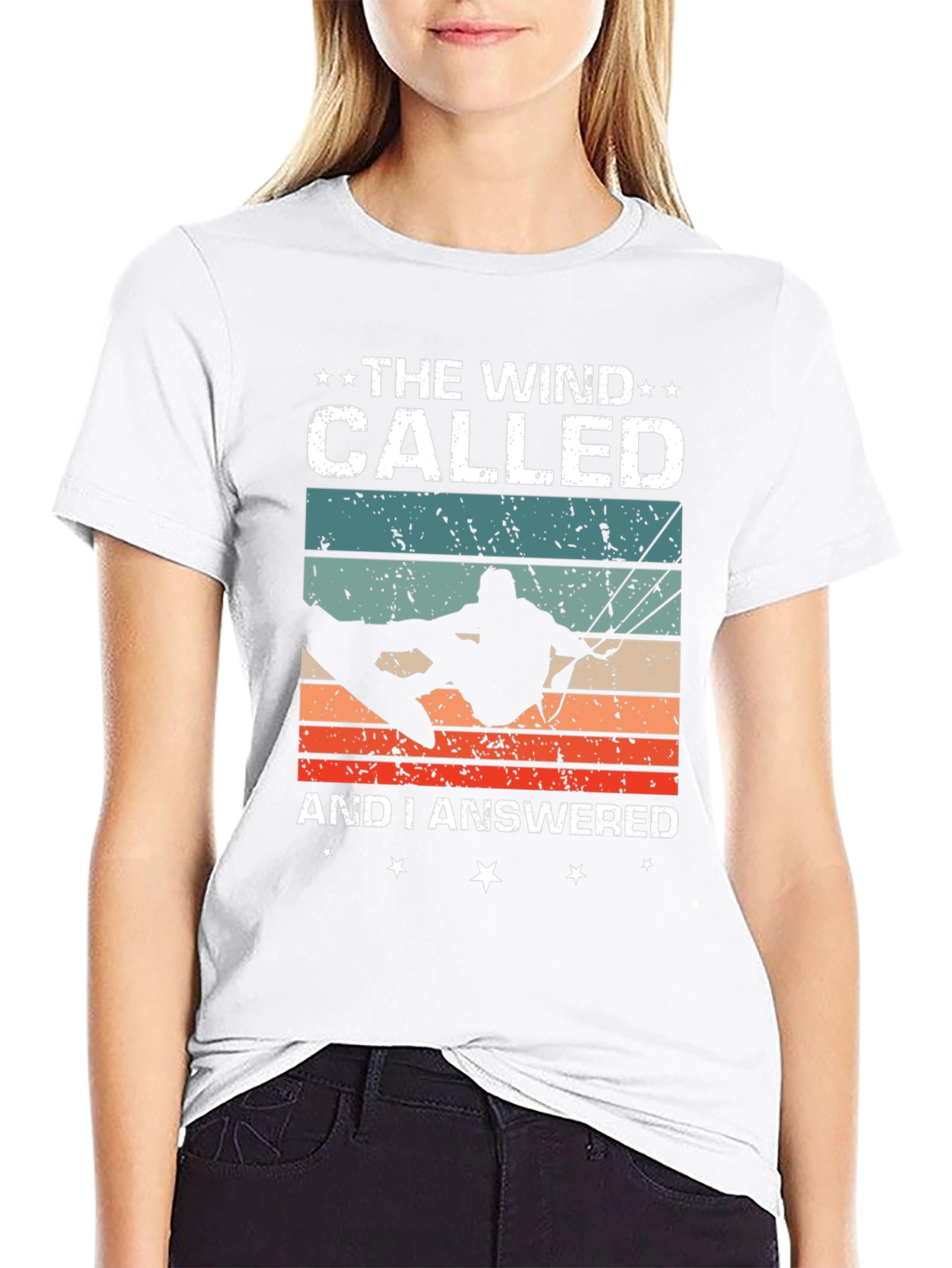 The Wind Called and I Answered Kiteboarding T-Shirt