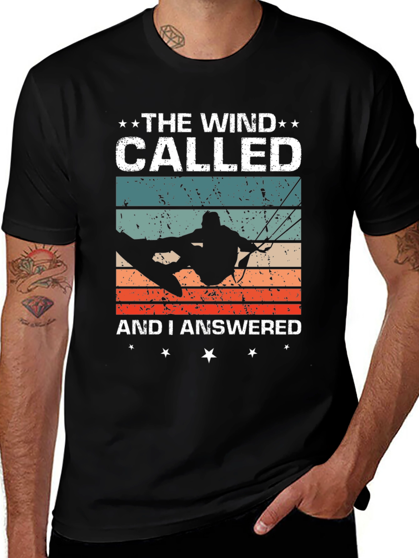 The Wind Called and I Answered Kiteboarding T-Shirt