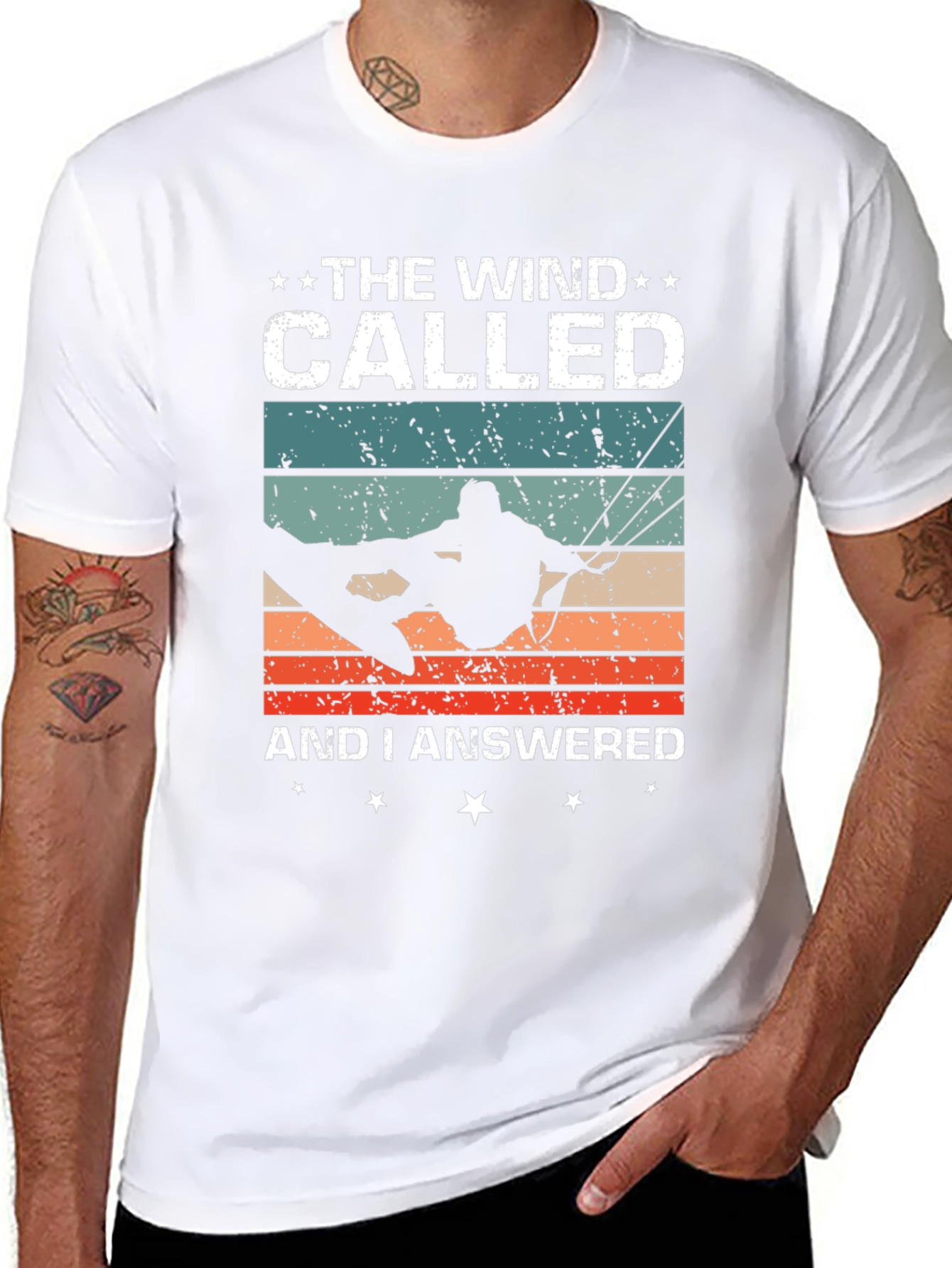 The Wind Called and I Answered Kiteboarding T-Shirt
