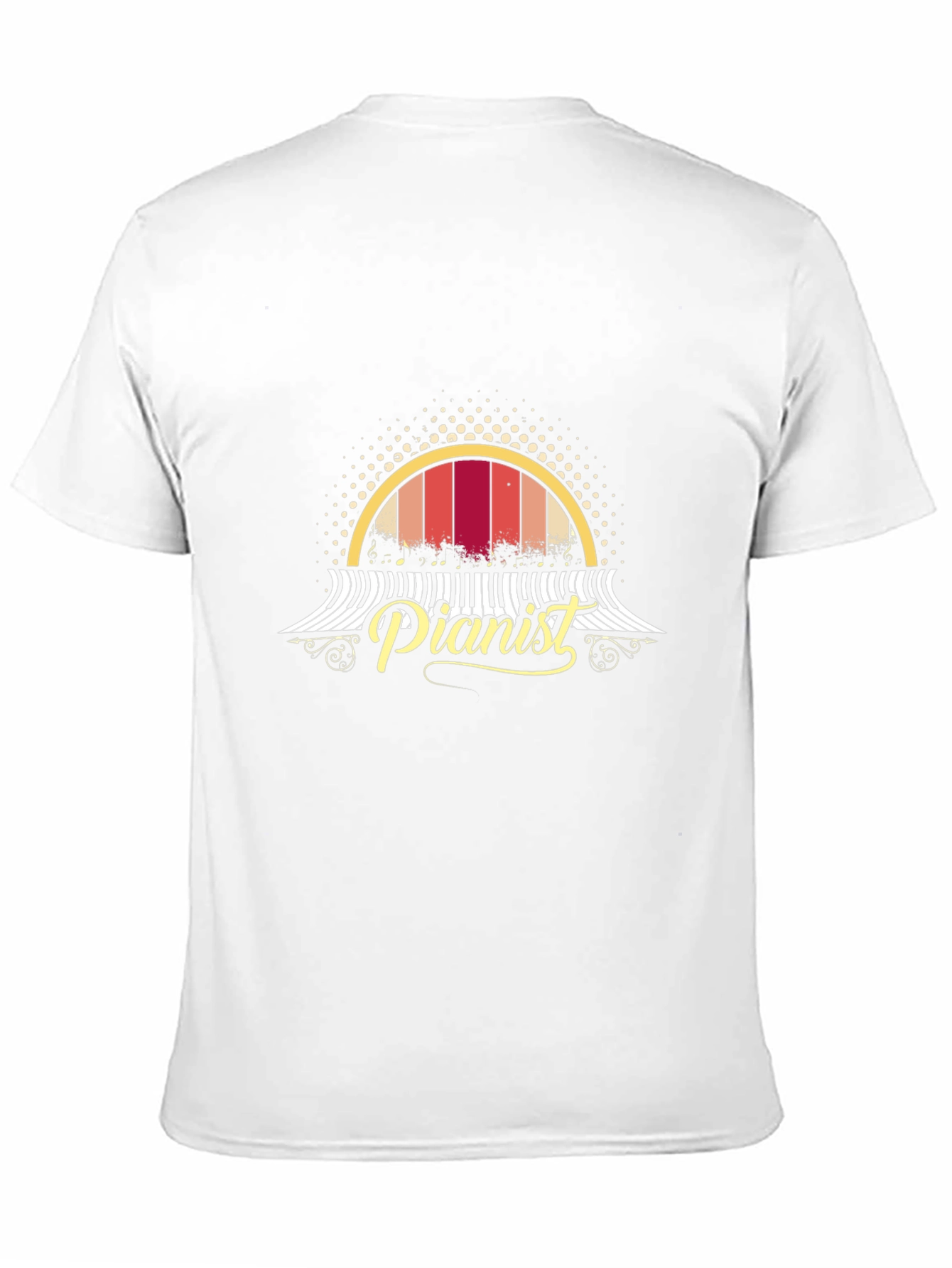 Retro Pianist T-Shirt - Music Lover Tee