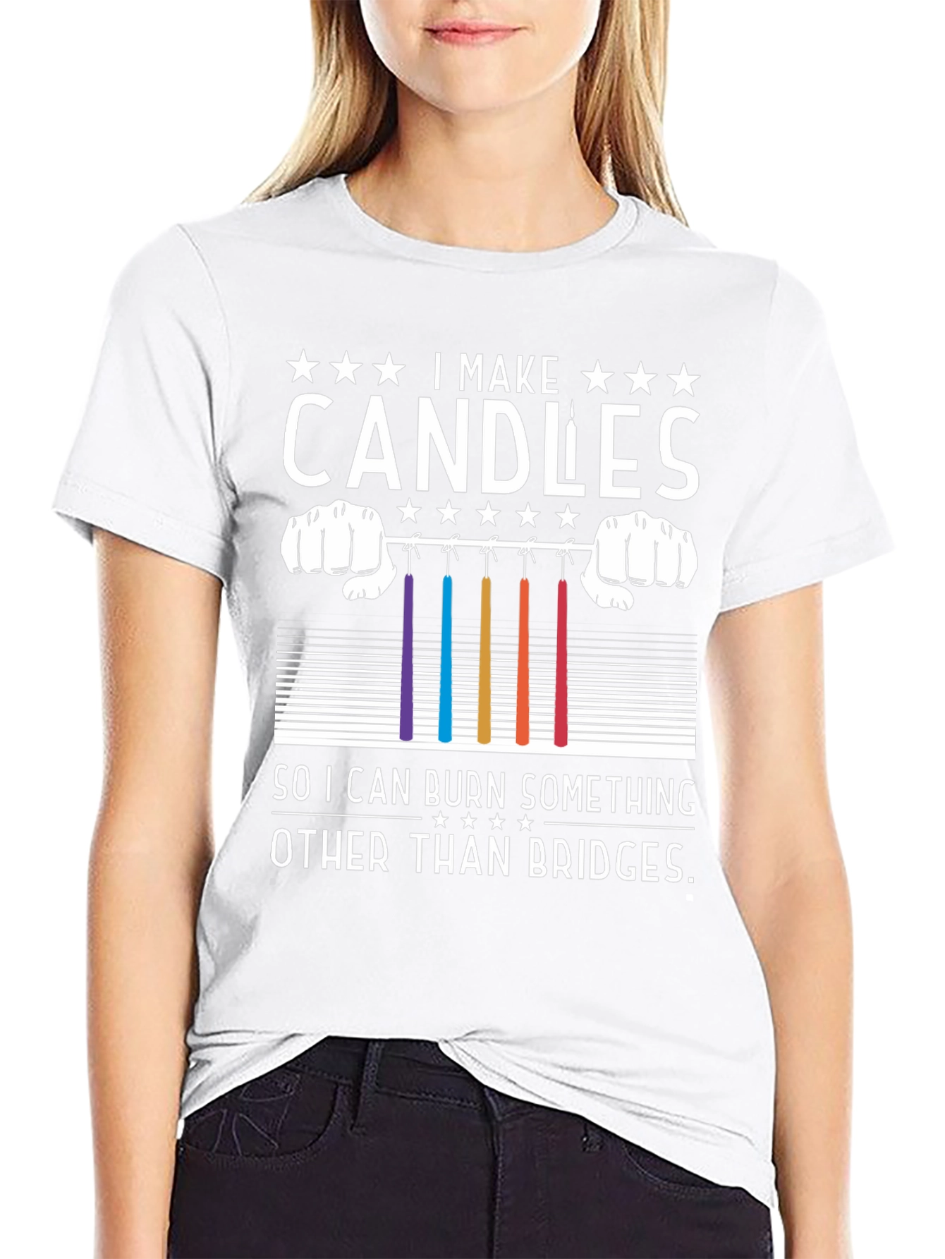Candle Maker T-Shirt - Burn Candles Not Bridges!
