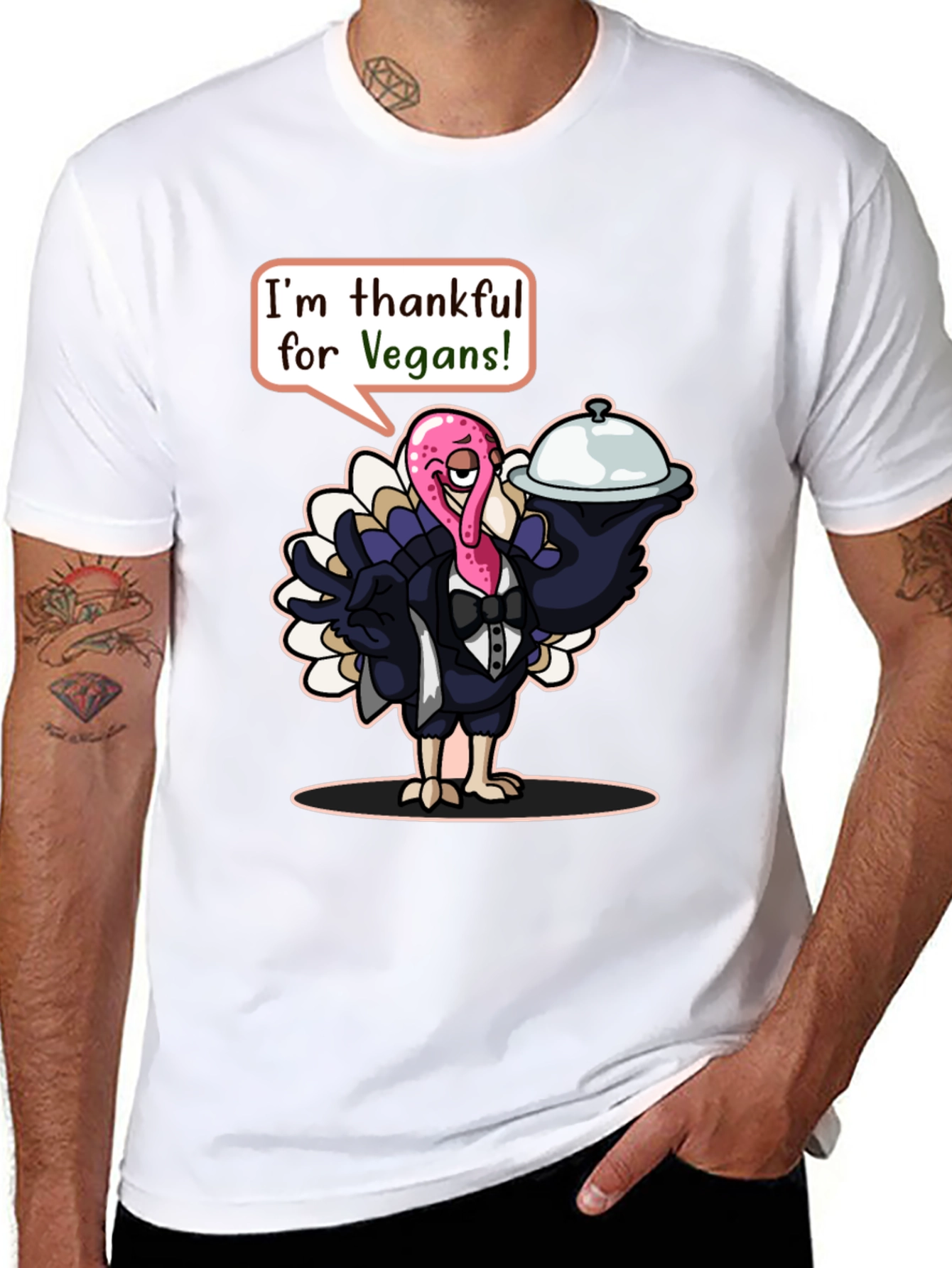Thankful Turkey Vegan T-Shirt