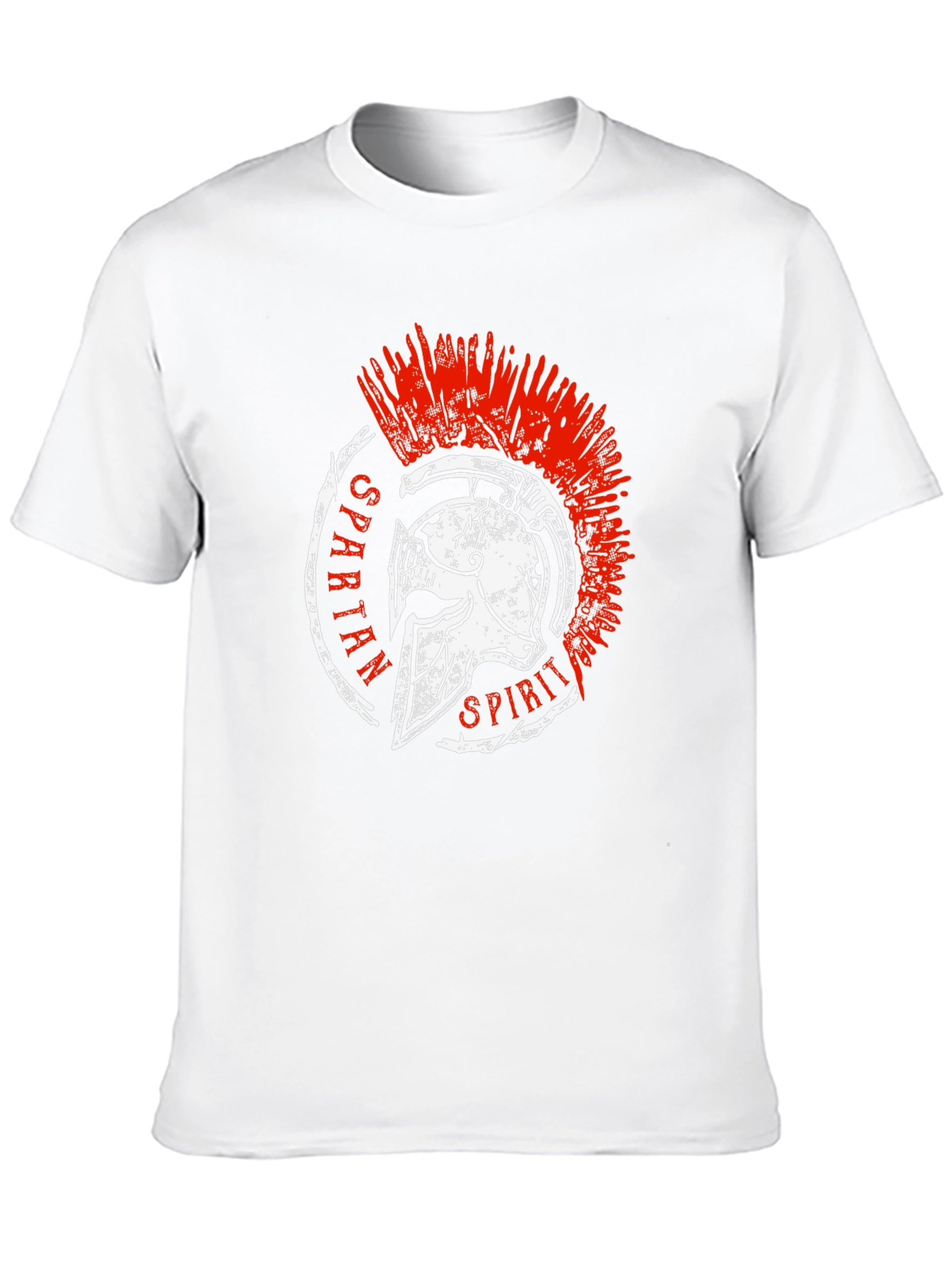 Spartan Spirit Graphic Tee - Black Cotton T-Shirt