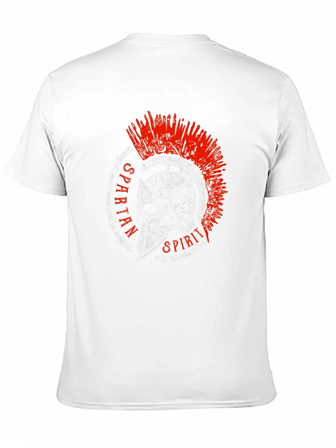 Spartan Spirit Graphic Tee - Black Cotton T-Shirt