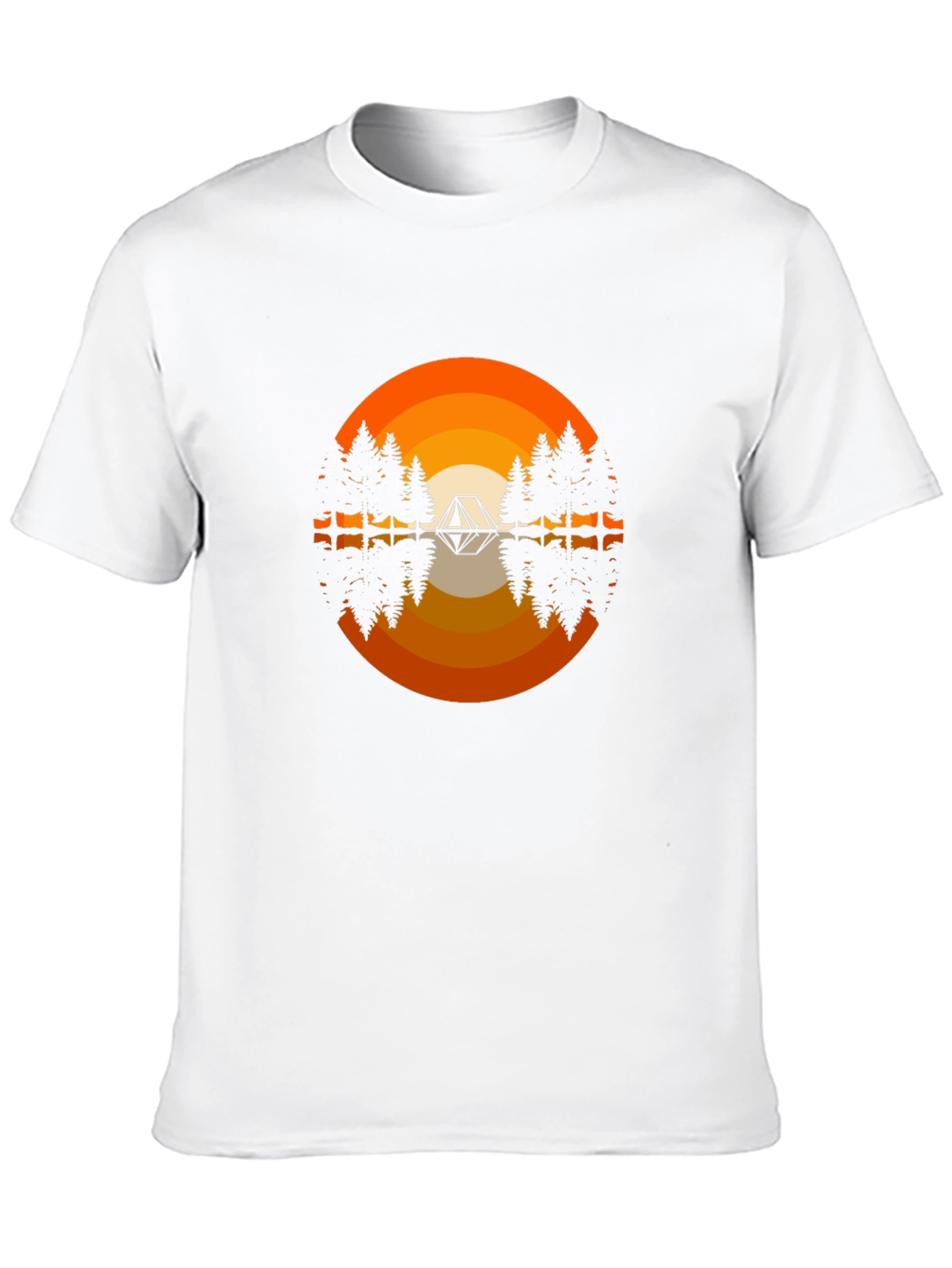 Camping Tent Graphic Tee - Black