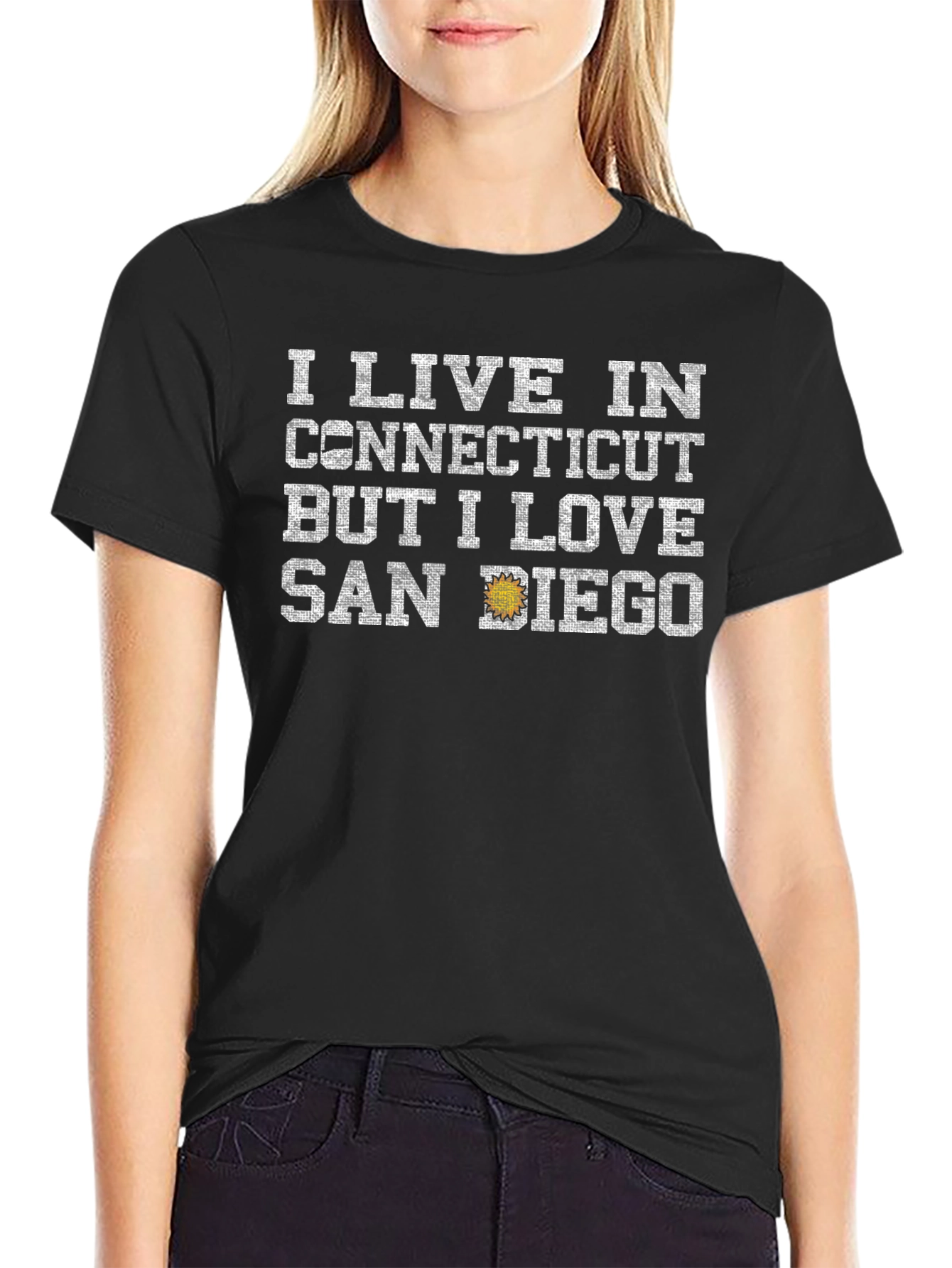 Connecticut Resident San Diego Lover Graphic T-Shirt
