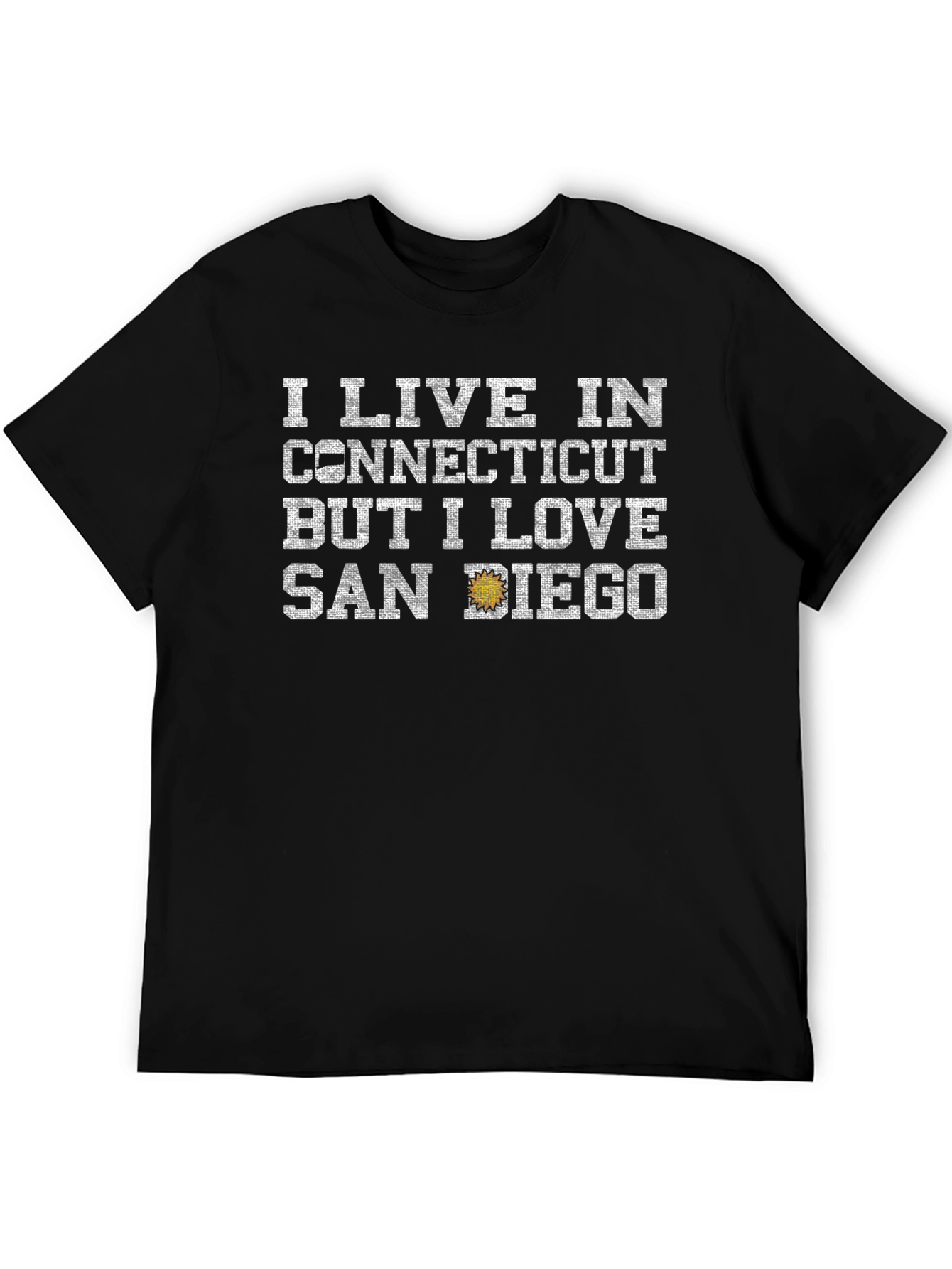 Connecticut Resident San Diego Lover Graphic T-Shirt