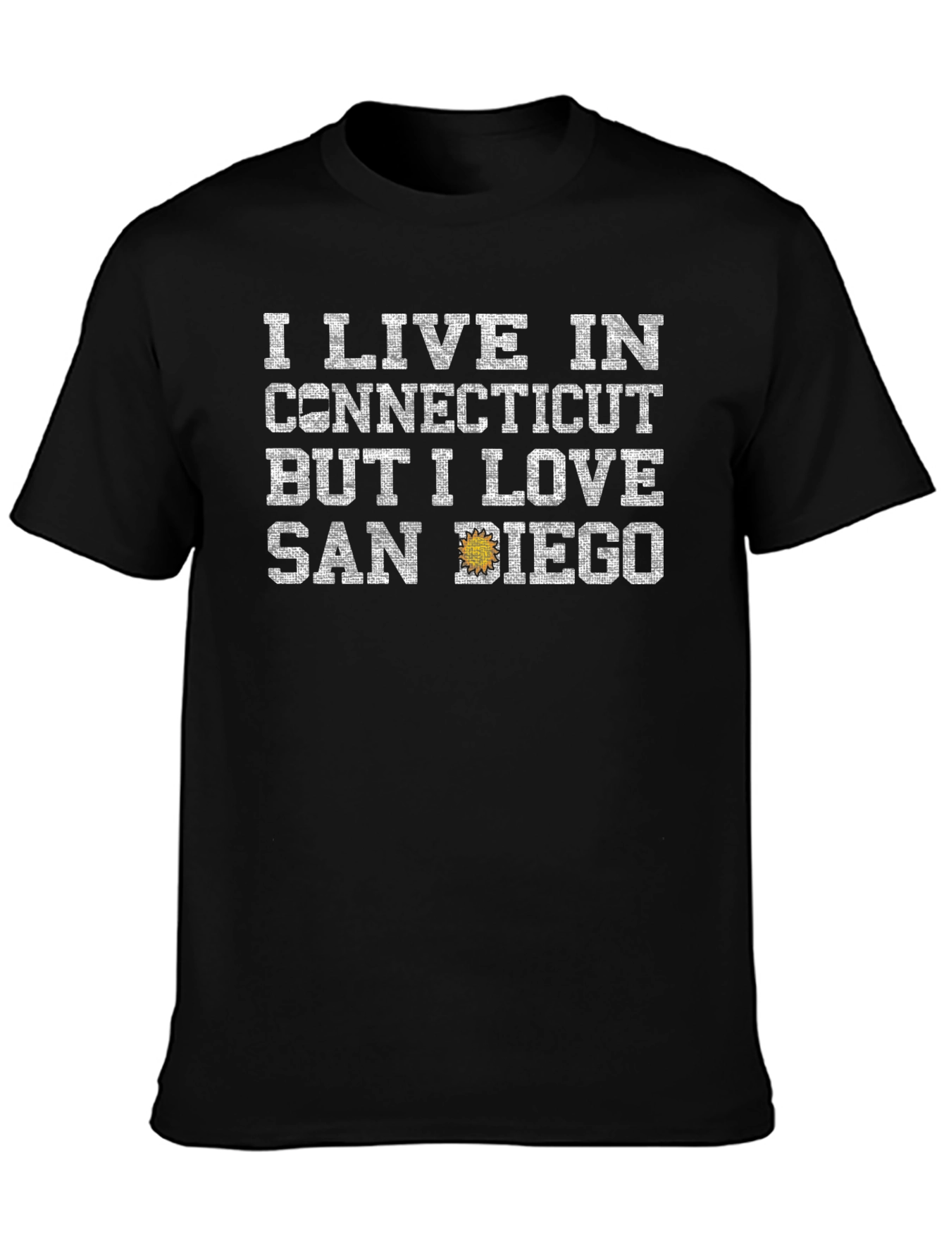 Connecticut Resident San Diego Lover Graphic T-Shirt