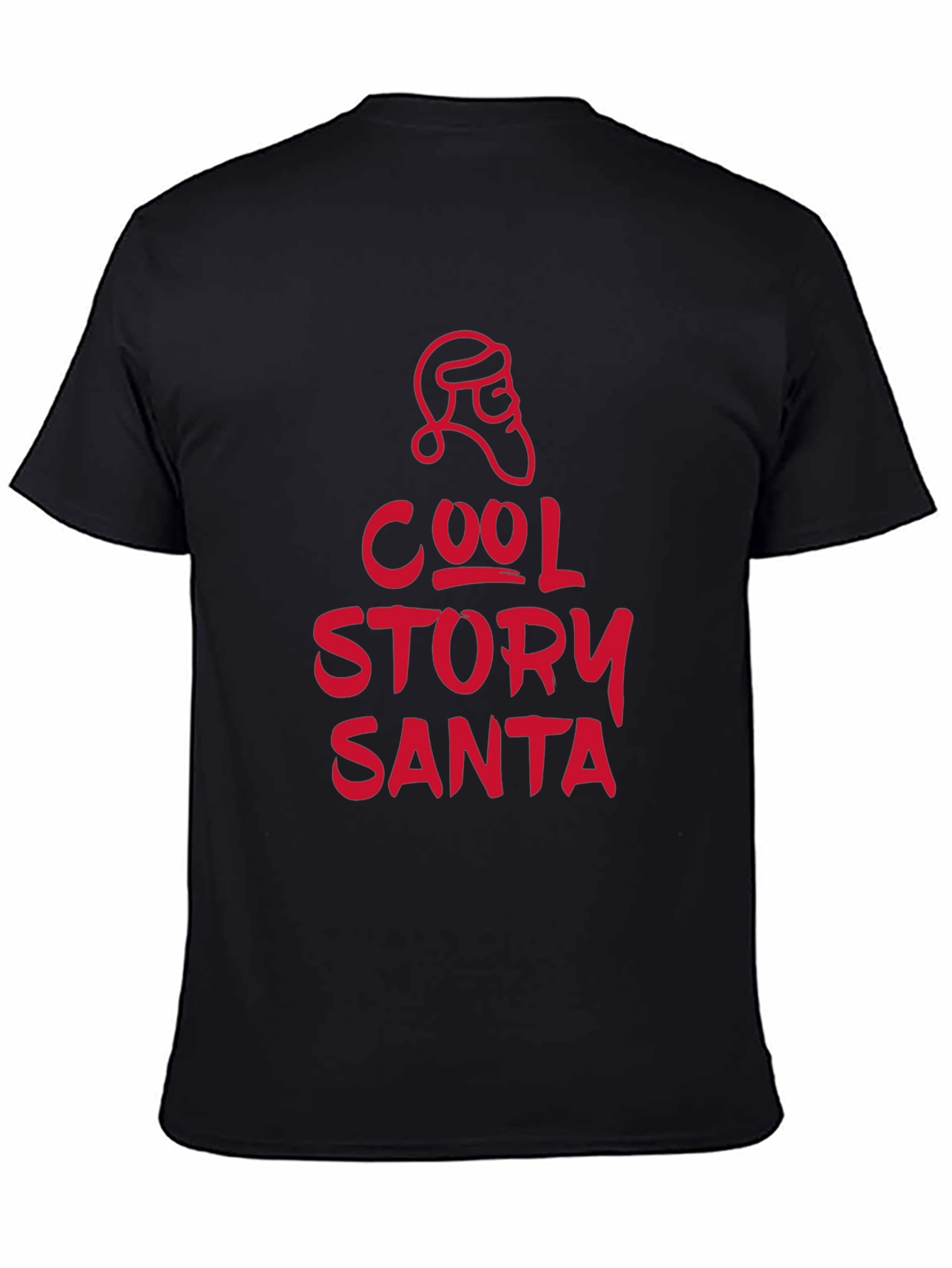 Cool Story Santa T-Shirt - Black Holiday Tee