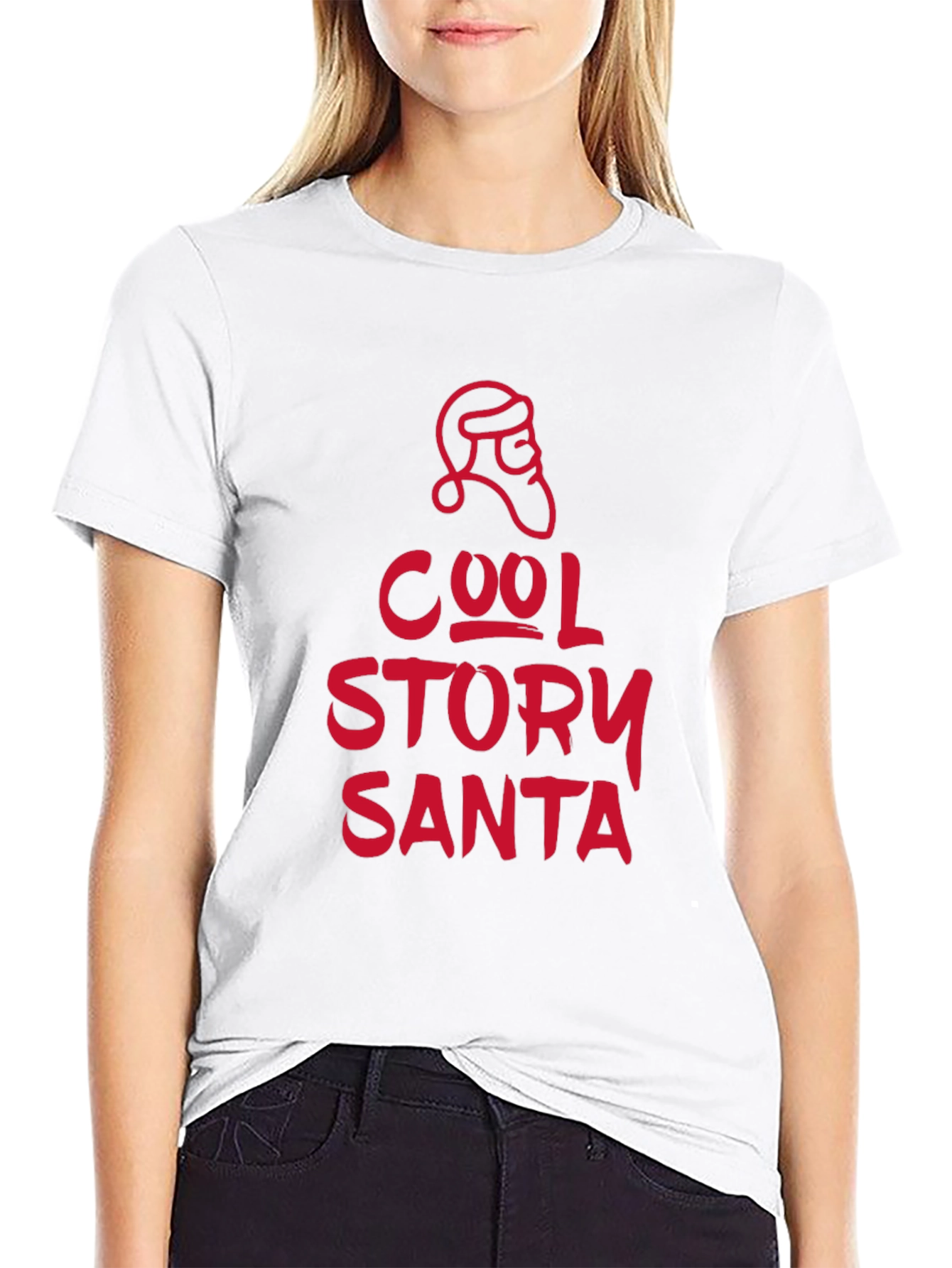 Cool Story Santa T-Shirt - Black Holiday Tee