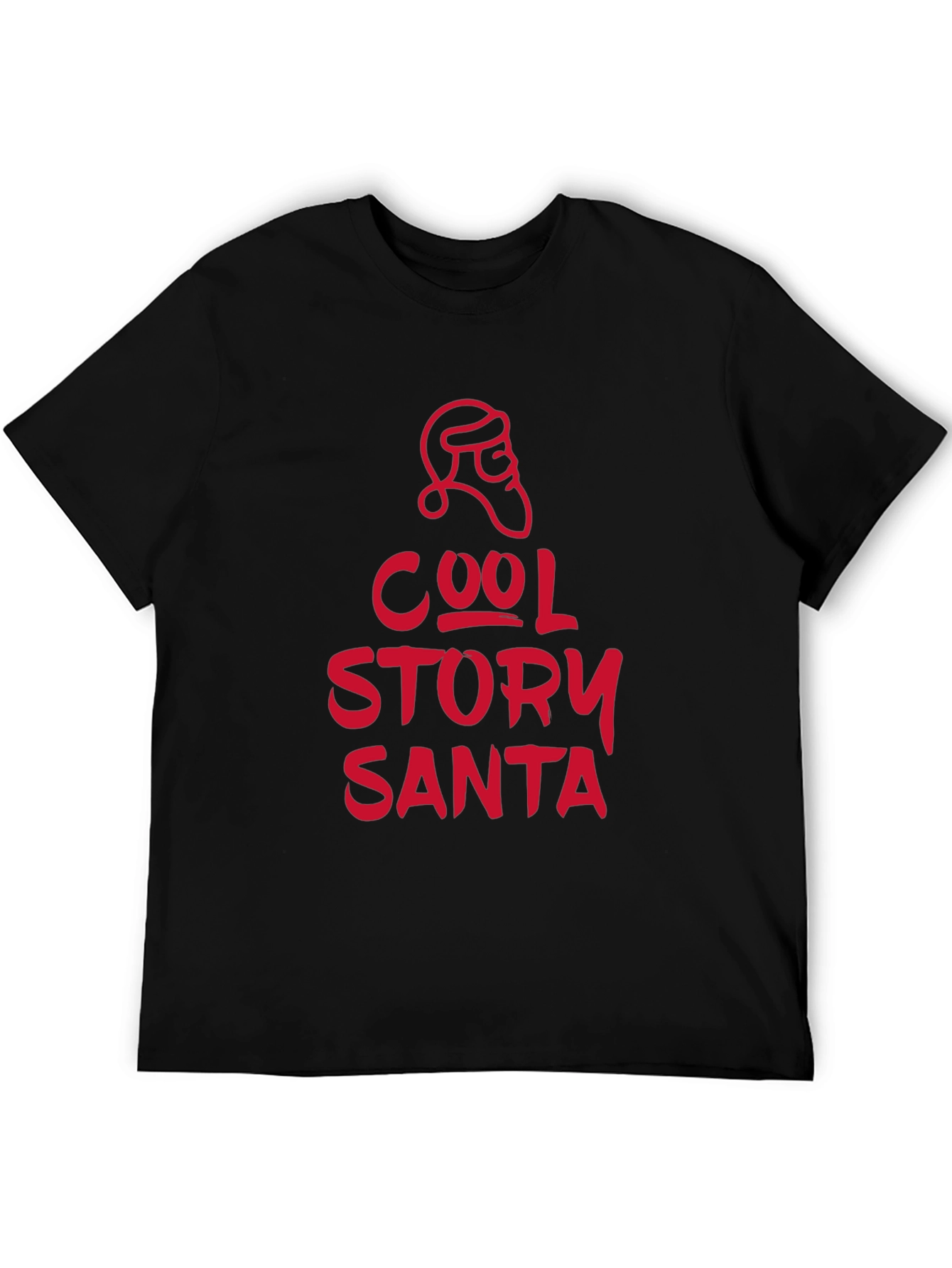 Cool Story Santa T-Shirt - Black Holiday Tee