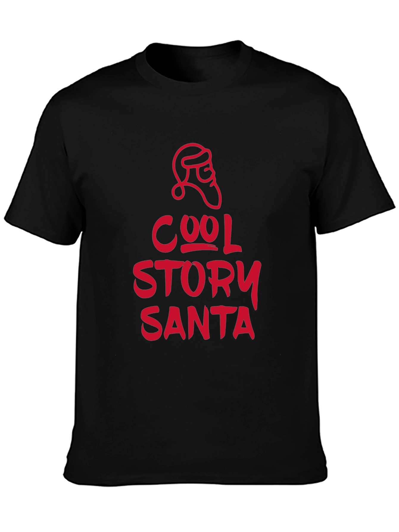 Cool Story Santa T-Shirt - Black Holiday Tee