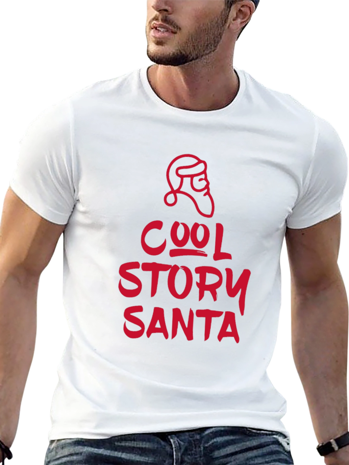 Cool Story Santa T-Shirt - Black Holiday Tee