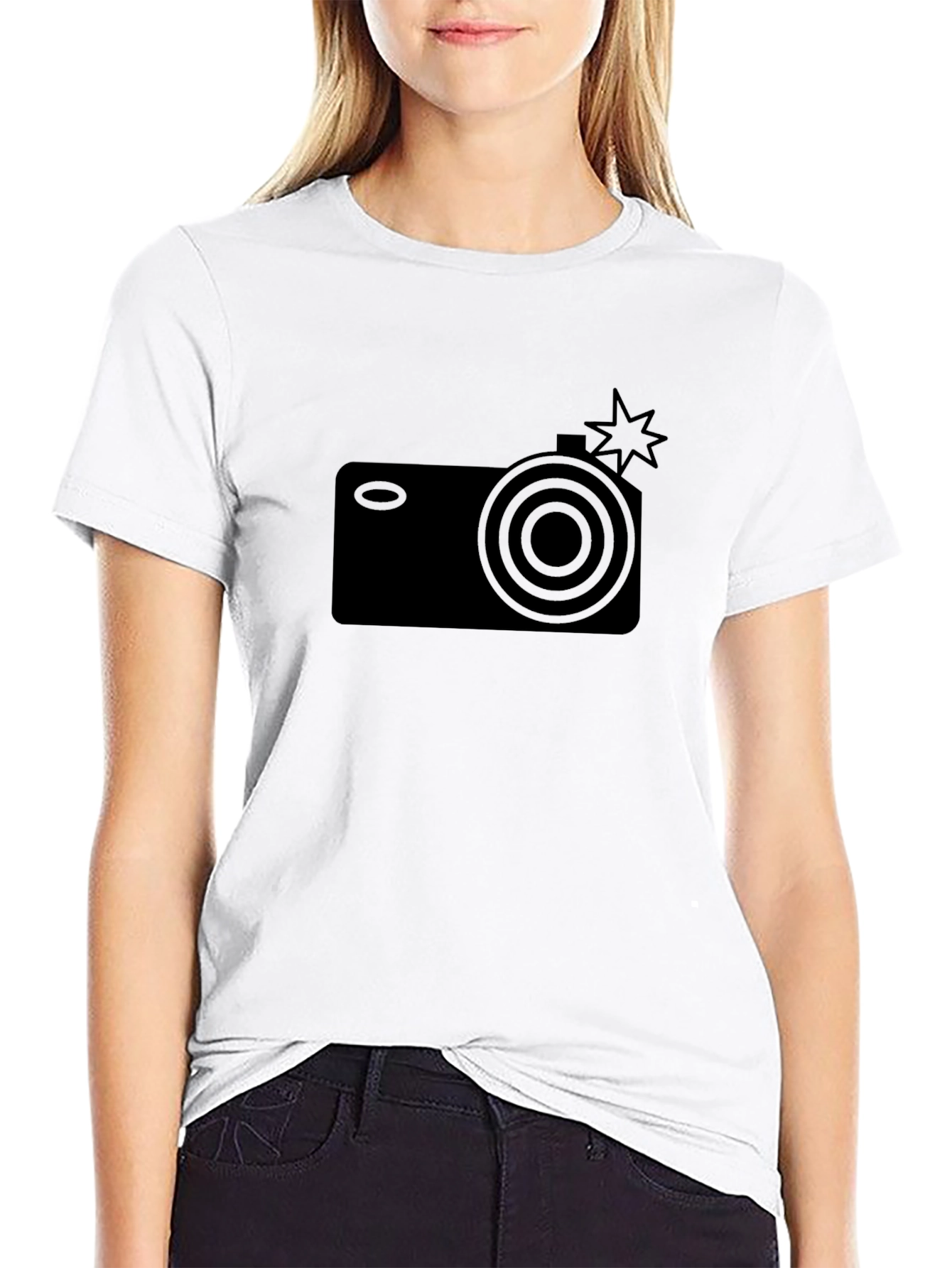 Camera Graphic Black T-Shirt