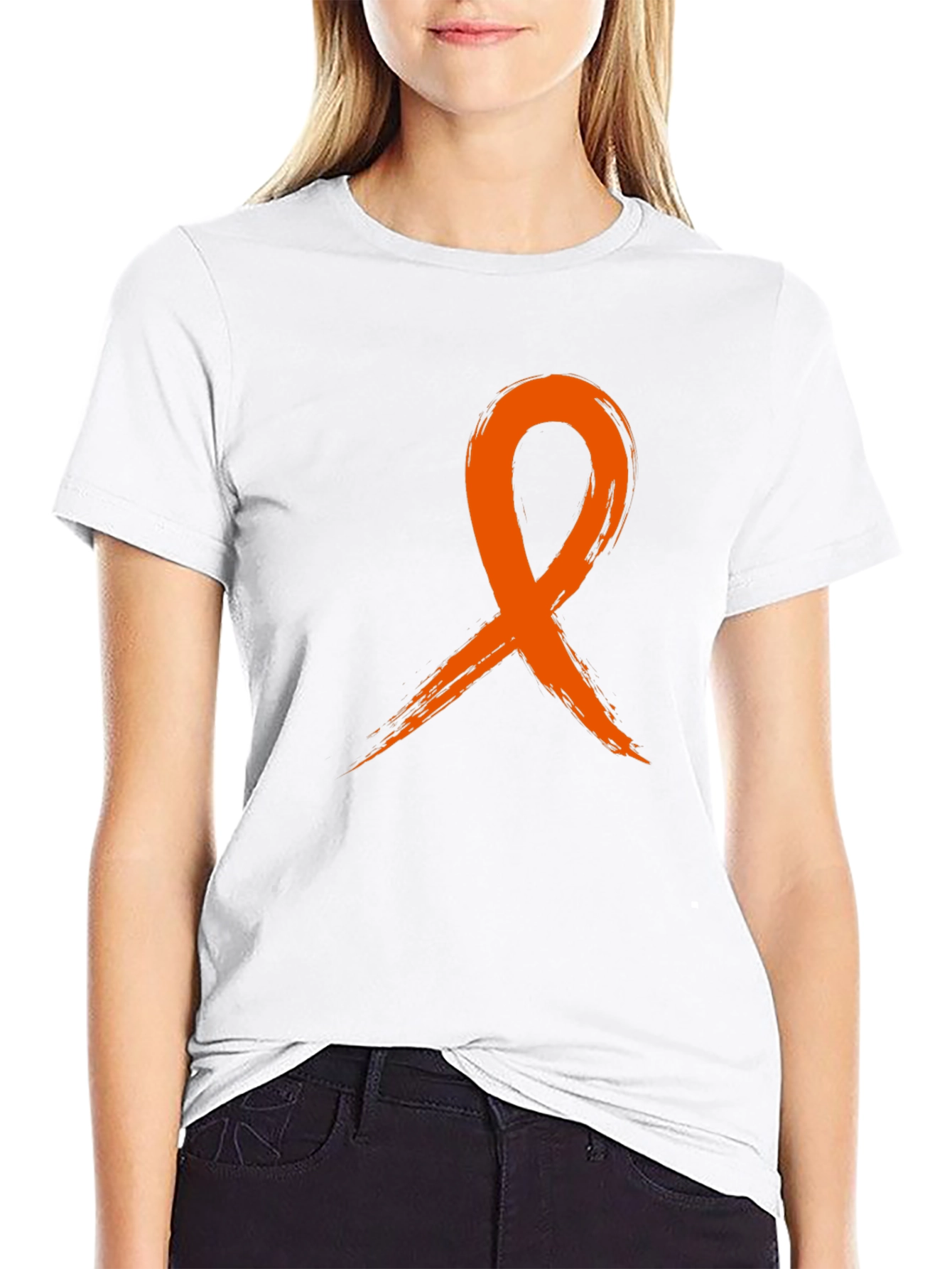 Awareness Ribbon Graphic Tee - Black