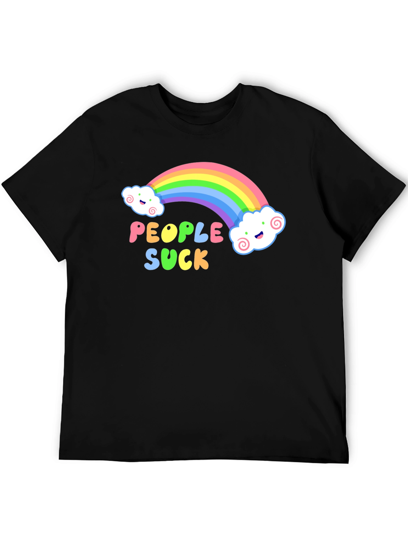 Rainbow People Suck Graphic T-Shirt