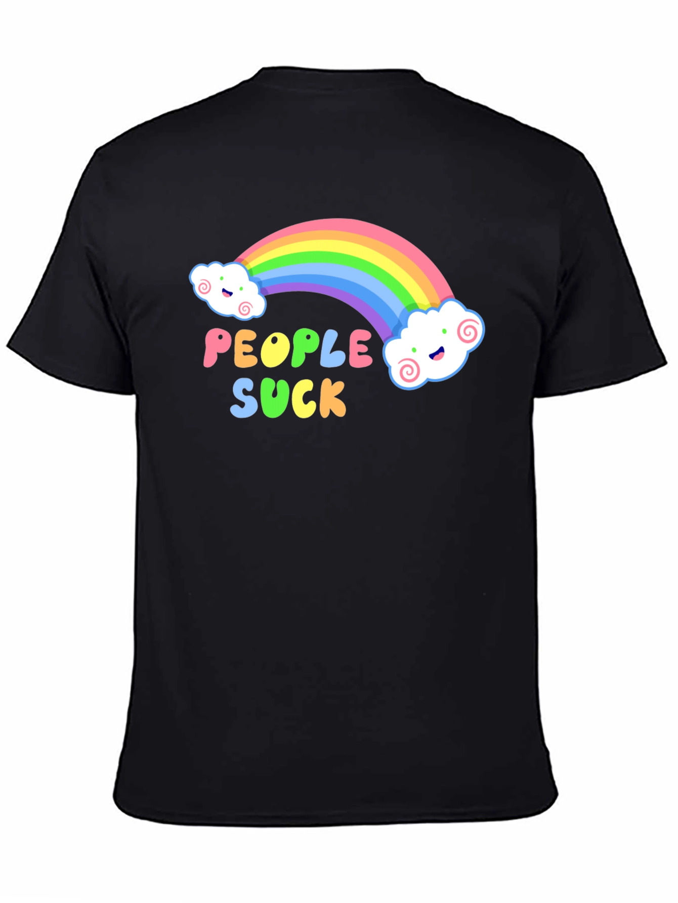 Rainbow People Suck Graphic T-Shirt